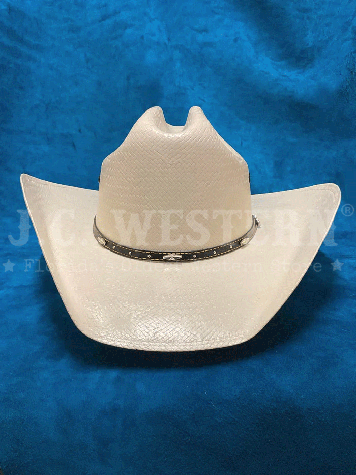 Justin JS1156BKHL4004 10X Black Hills Straw Cowboy Hat in Ivory - Perfect for Western Rodeos, Country Music Festivals & Outdoor Adventures