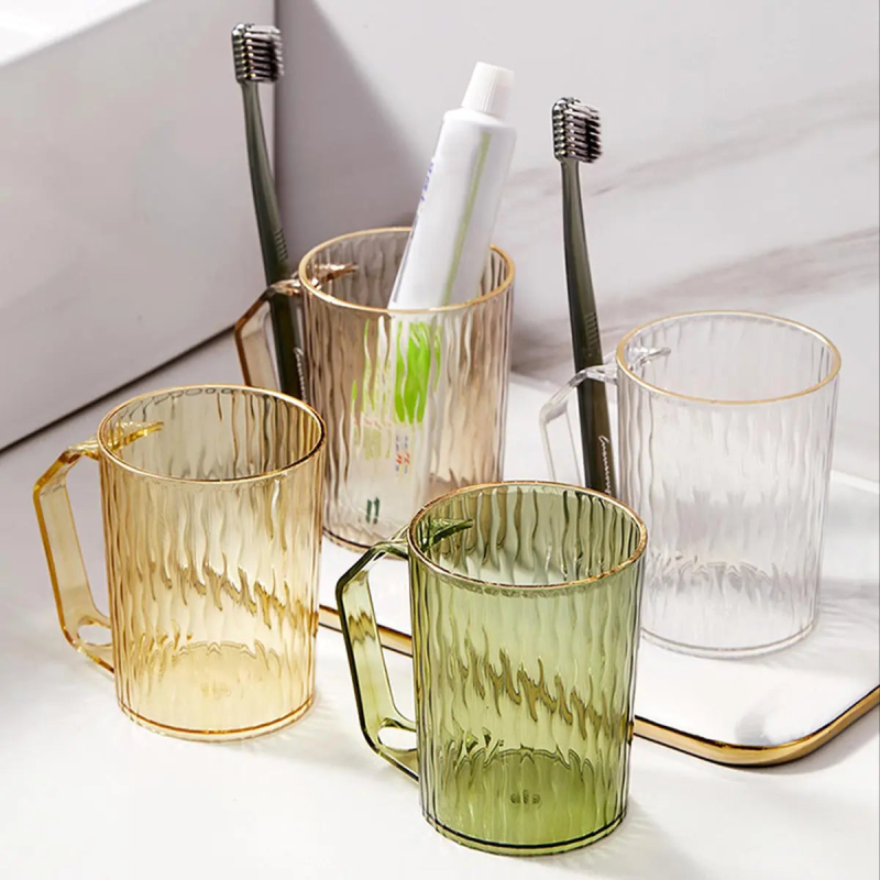 Ripple Aura Toothbrush Holder - Modern Bathroom Organizer for Electric & Manual Toothbrushes - Perfect for Countertop, Vanity, or Travel Use