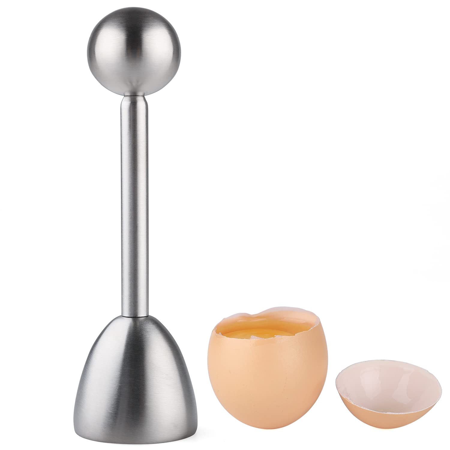Premium Stainless Steel Egg Topper Cracker - Perfect for Soft & Hard Boiled Eggs - Kitchen Gadget for Breakfast, Salads & Meal Prep