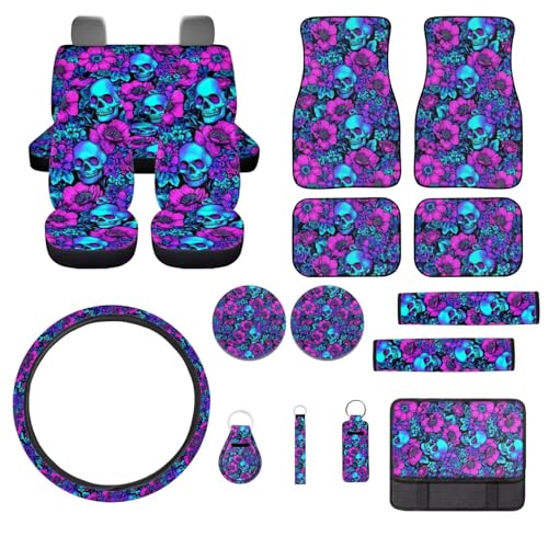 Skull Floral-Purple