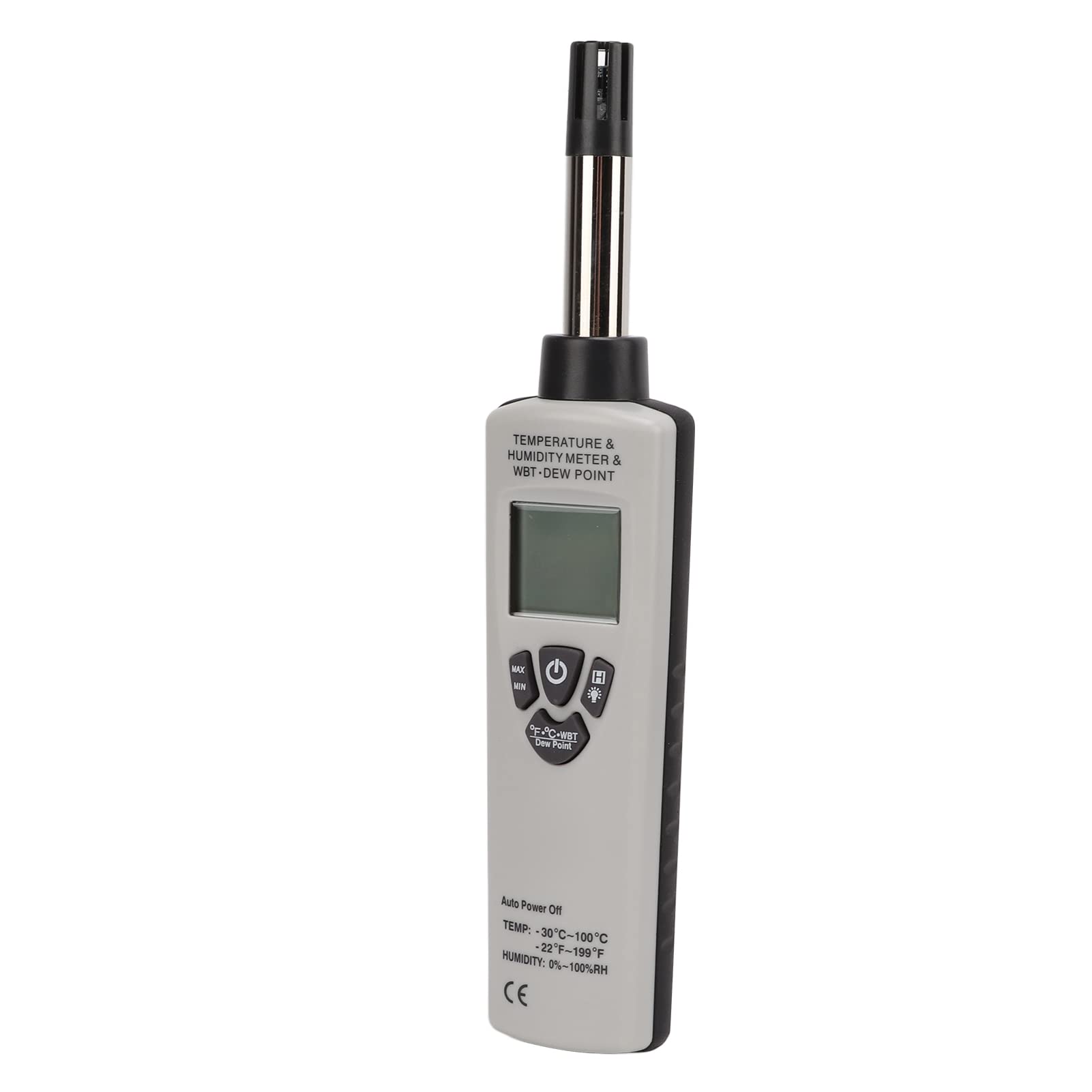 EVTSCAN DT-321S Industrial Thermometer & Hygrometer - High Accuracy Temperature Humidity Meter with Dew Point & Wet Bulb Measurement - Perfect for HVAC, Food Storage, Laboratory & Warehouse Monitoring