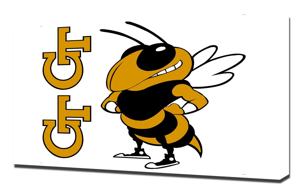 Georgia Tech Yellow Jackets Canvas Art Print - Vibrant College Decor for Dorms, Offices, and Game Rooms