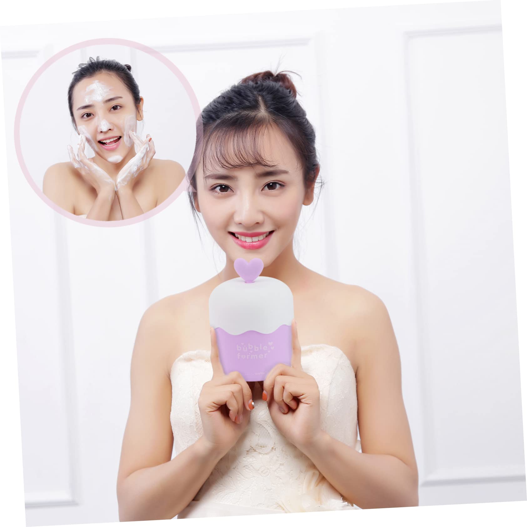 FRCOLOR Portable Facial Cleansing Bubble Maker Cup - 1pc Rich Foam Generator for Deep Skin Cleansing | Travel-Friendly Beauty Skincare Tool | Perfect for Home, Travel & Spa Use