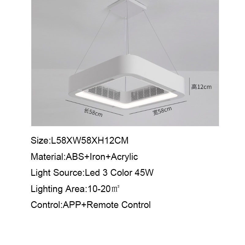 Smart LED Ceiling Fan with Remote Control - Energy Efficient Modern Design for Bedroom, Living Room & Office - Quiet Operation & Adjustable Speed