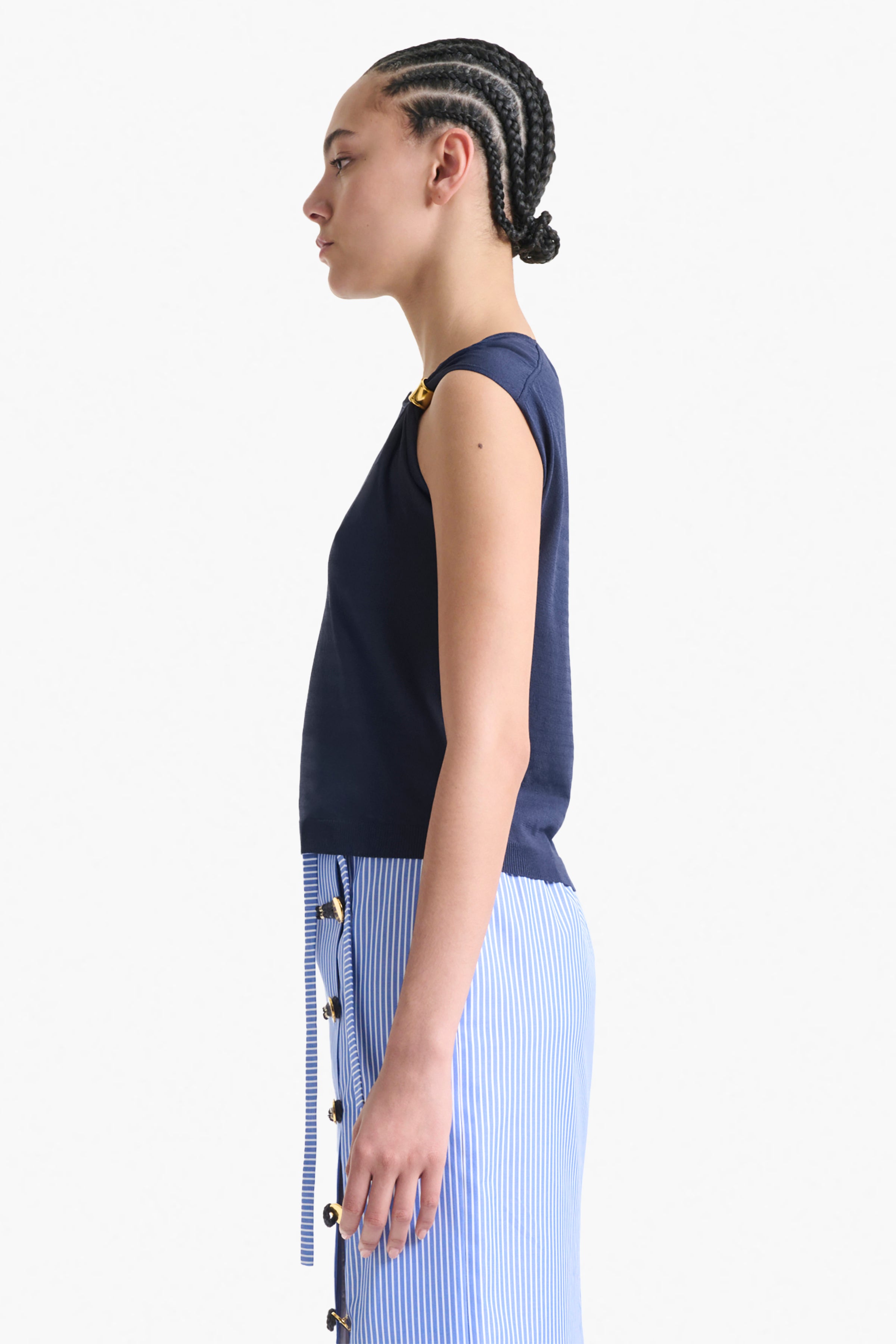 Rinaldi Women's Top Berry Blue - Stylish Casual Blouse for Everyday Wear, Work & Outings