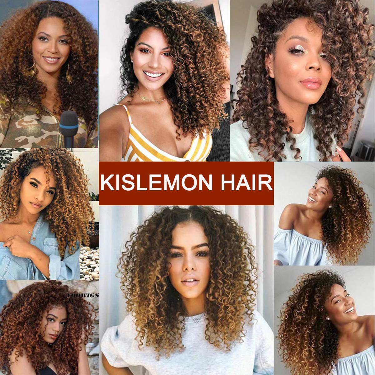 Kinky Curly Human Hair Bundles with Closure 16-20 Inch | Ombre 1B30 Brazilian Virgin Hair | 4x4 Swiss Lace Closure | Perfect for Protective Styles & Natural Hair Extensions | Great for Weddings, Parties & Daily Wear