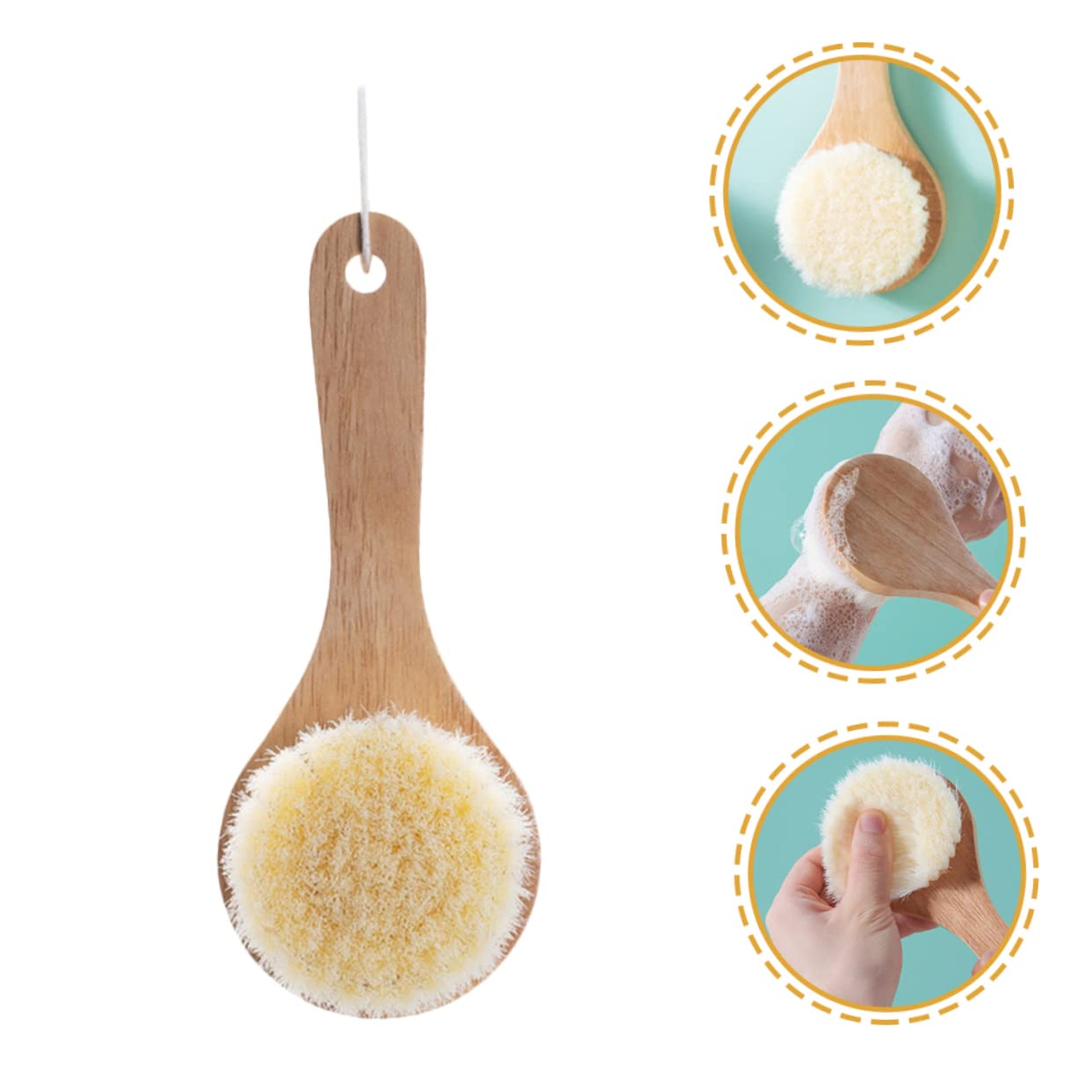 BIUDECO Natural Loofah Sponge - Exfoliating Body Scrubber & Shower Brush for Smooth Skin | Gentle Back Scrubber, Easy to Clean Bath Brush | Perfect for Daily Shower, Spa & Skin Care Routine