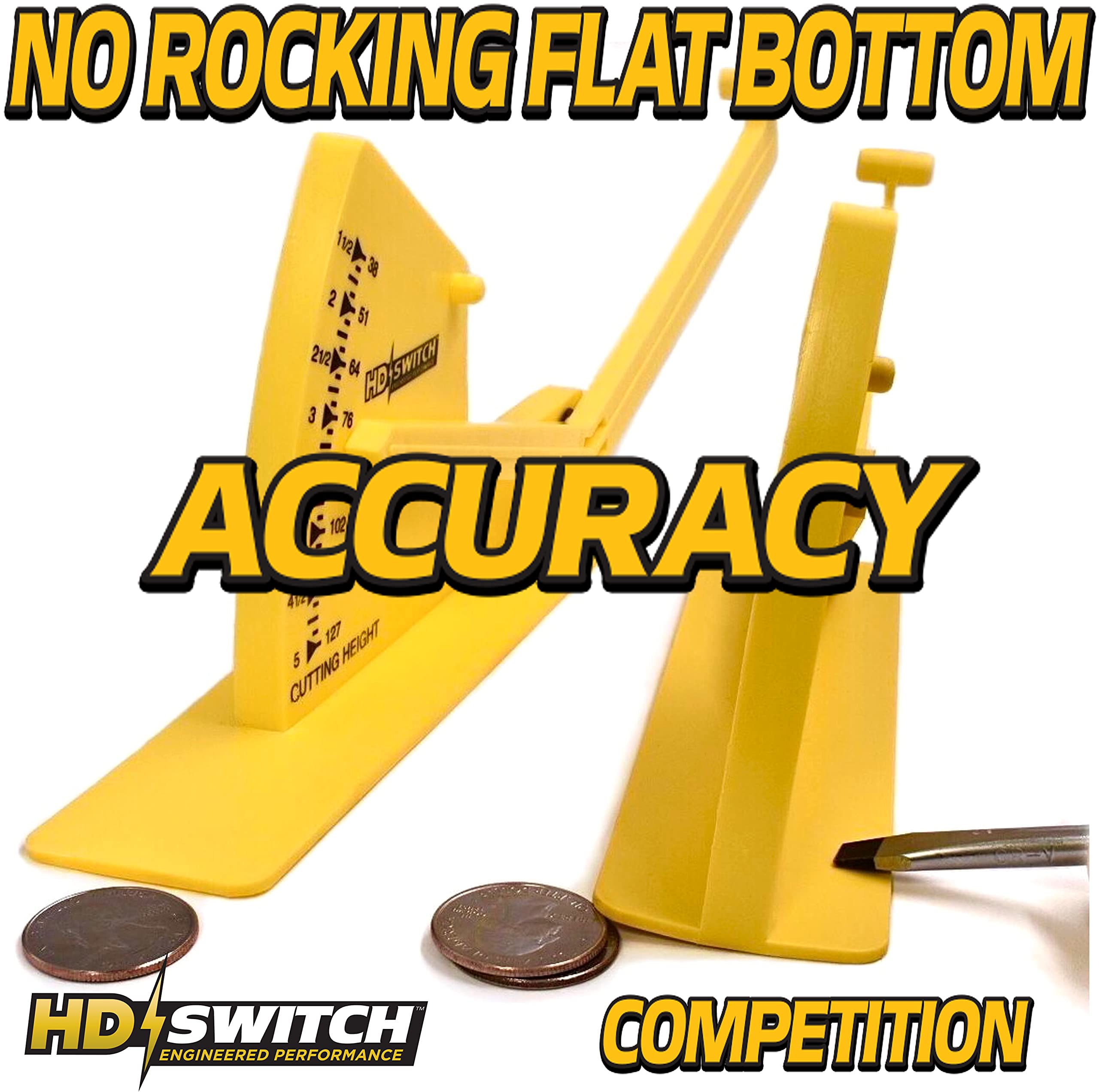 Premium HD Switch OEM Upgrade Deck Blade Leveler Gauge - Compatible with Toro, Exmark, Snapper, Simplicity, Ferris, Kubota, Bush Hog, Poulan, Ariens, Gravely, Bobcat Lawn Mowers & Garden Tractors - Perfect for Zero-Turn Lawnmowers & Professional Landscaping
