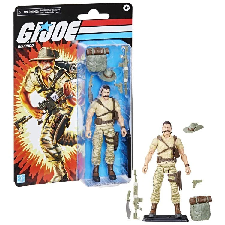 G.I. Joe Classified Series Retro Collection Recondo Action Figure - 6-Inch Military Toy Soldier for Collectors & Display | Perfect for Home Decor, Gift Giving & Nostalgic Play