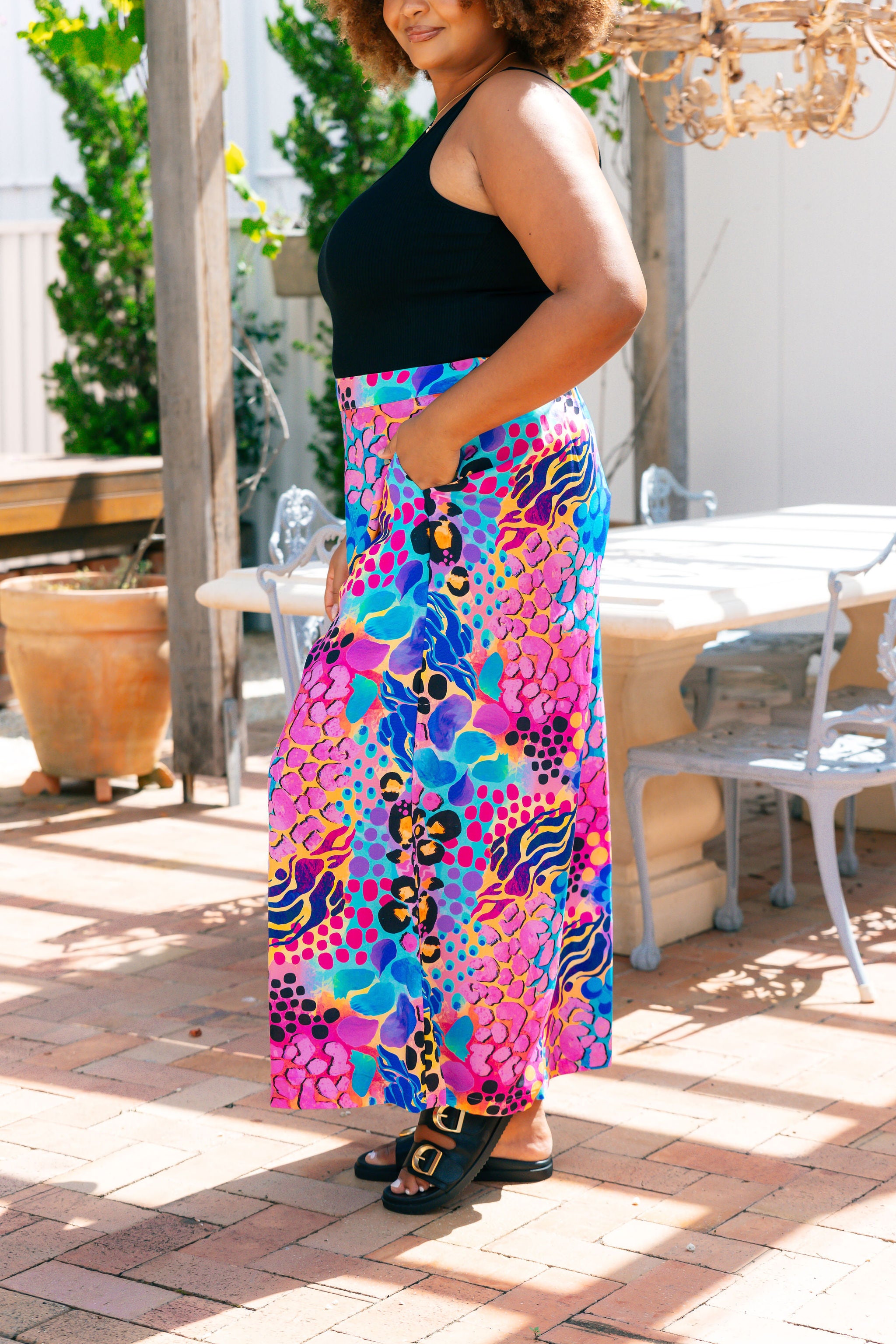 Kasey Rainbow Larsa Pant in Xanadu - Stylish Women's High-Waisted Trousers for Office, Party & Casual Wear