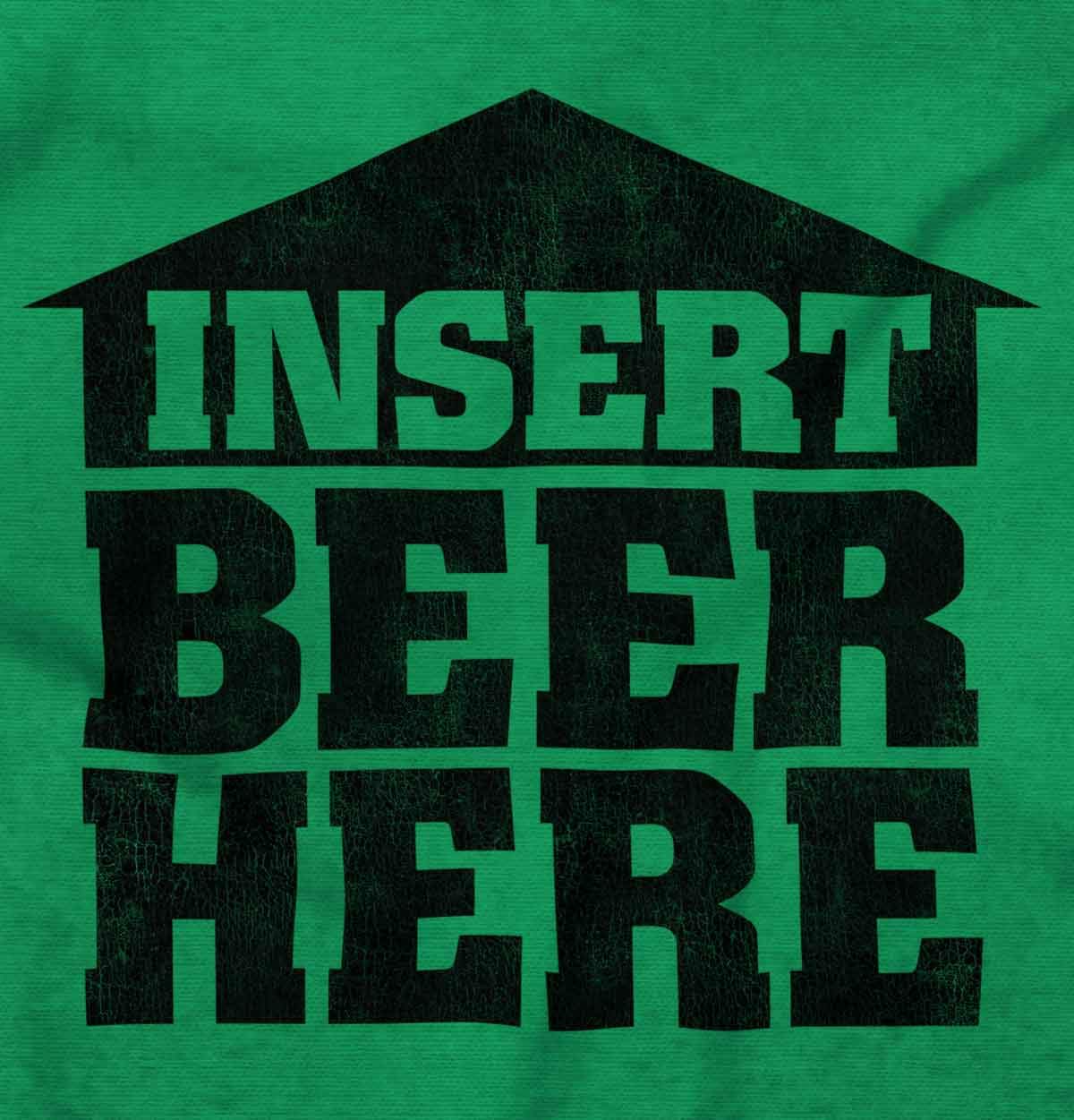 Funny 'Insert Beer Here' Graphic T-Shirt for Men & Women - Perfect for Parties, Bars & Casual Wear