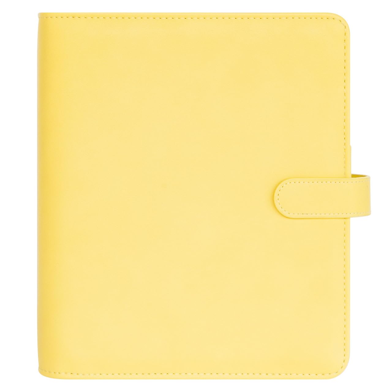 FranklinCovey Viola Simulated Leather Snap Binder - Classic Sunglow Yellow | Professional 3-Ring Binder for Office, School & Business Organization | Durable Cover for Documents & Presentations