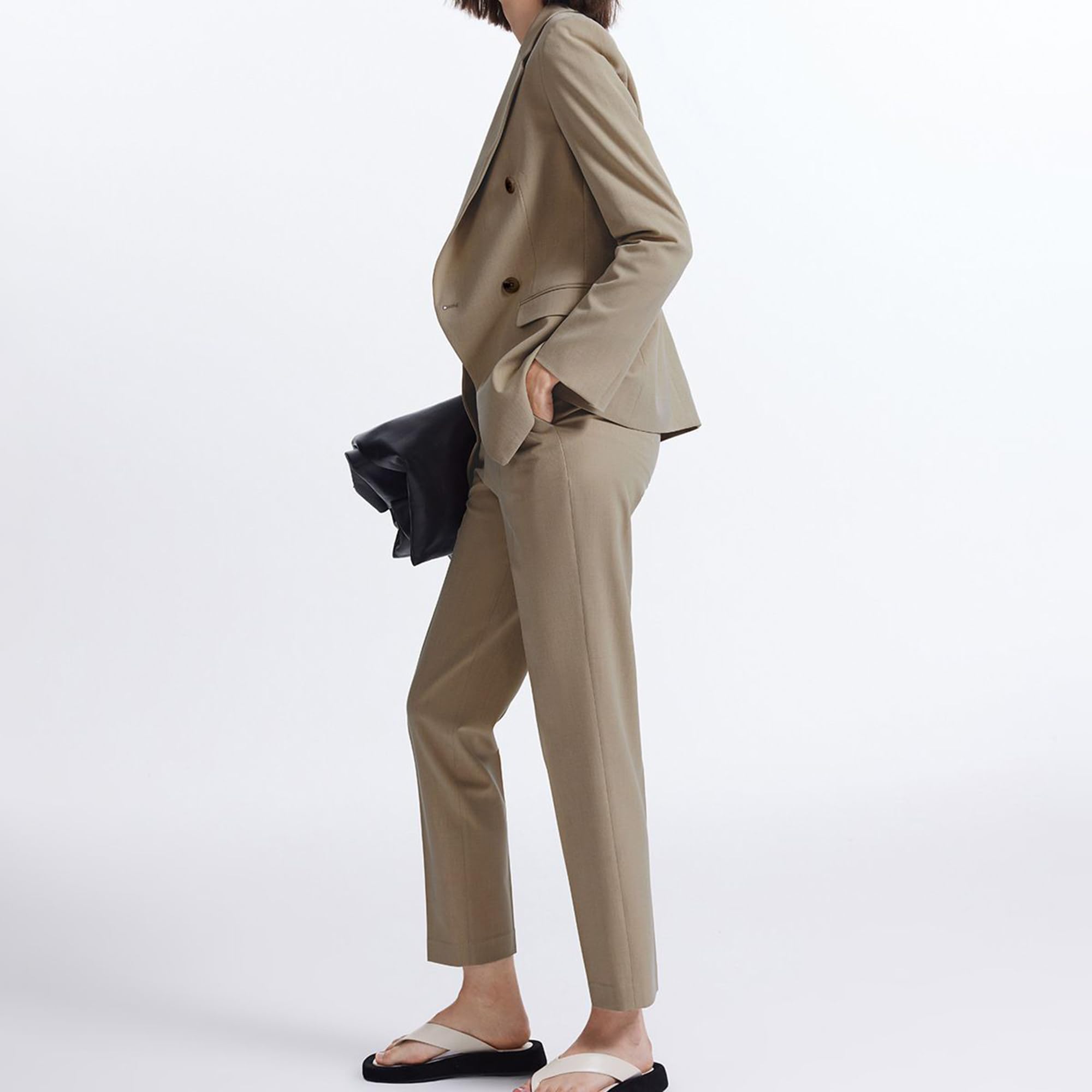 Burgundy Women's 3-Piece Suit - Red Business Casual Pantsuit for Office Work & Professional Outfits | Perfect for Corporate Meetings, Job Interviews & Formal Office Wear