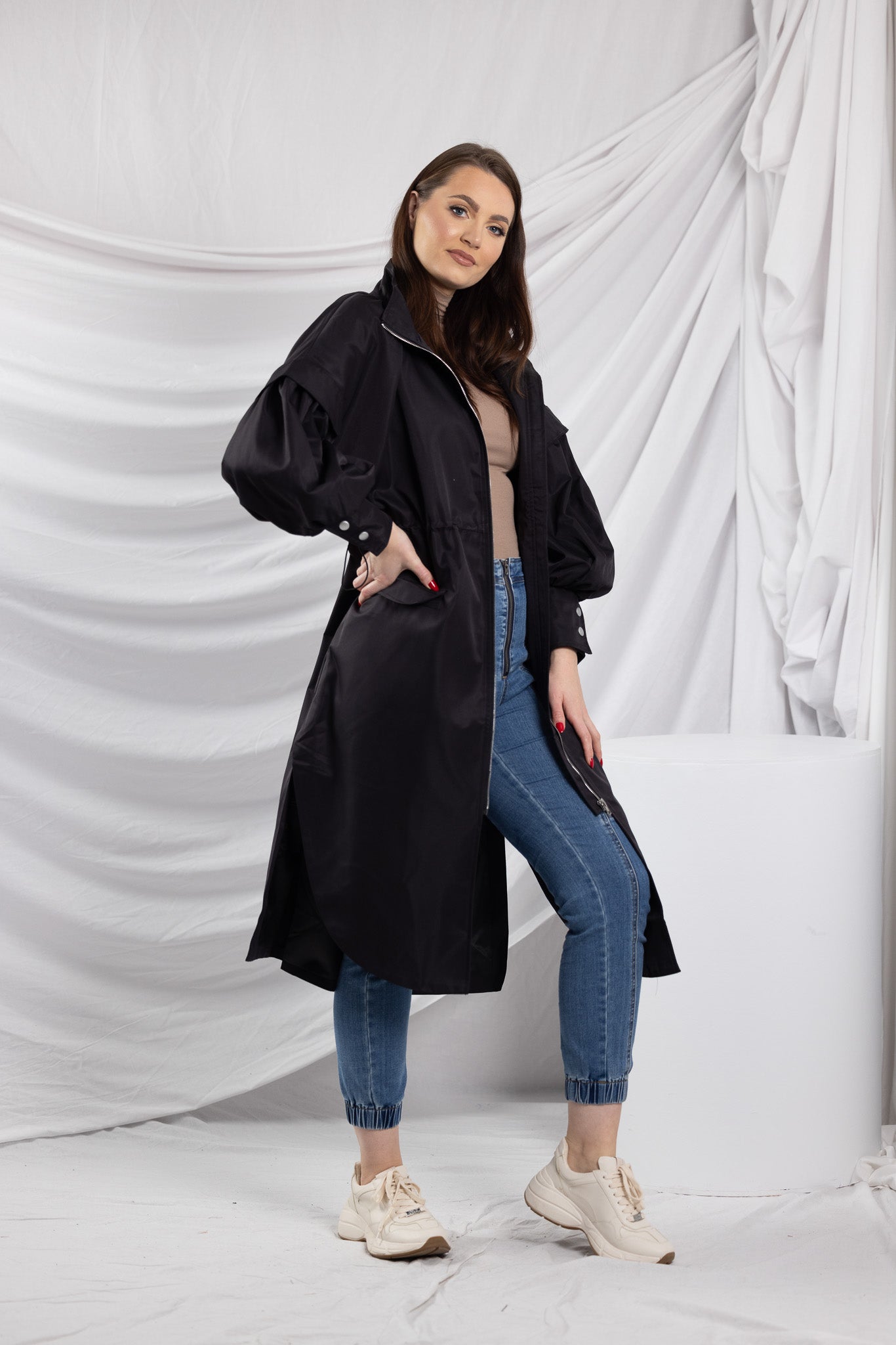 Premium Euphrasia Detailed Jacket for Women - Stylish Outerwear with Elegant Embroidery & Comfort Fit - Perfect for Fall Fashion, Office Wear & Evening Outings