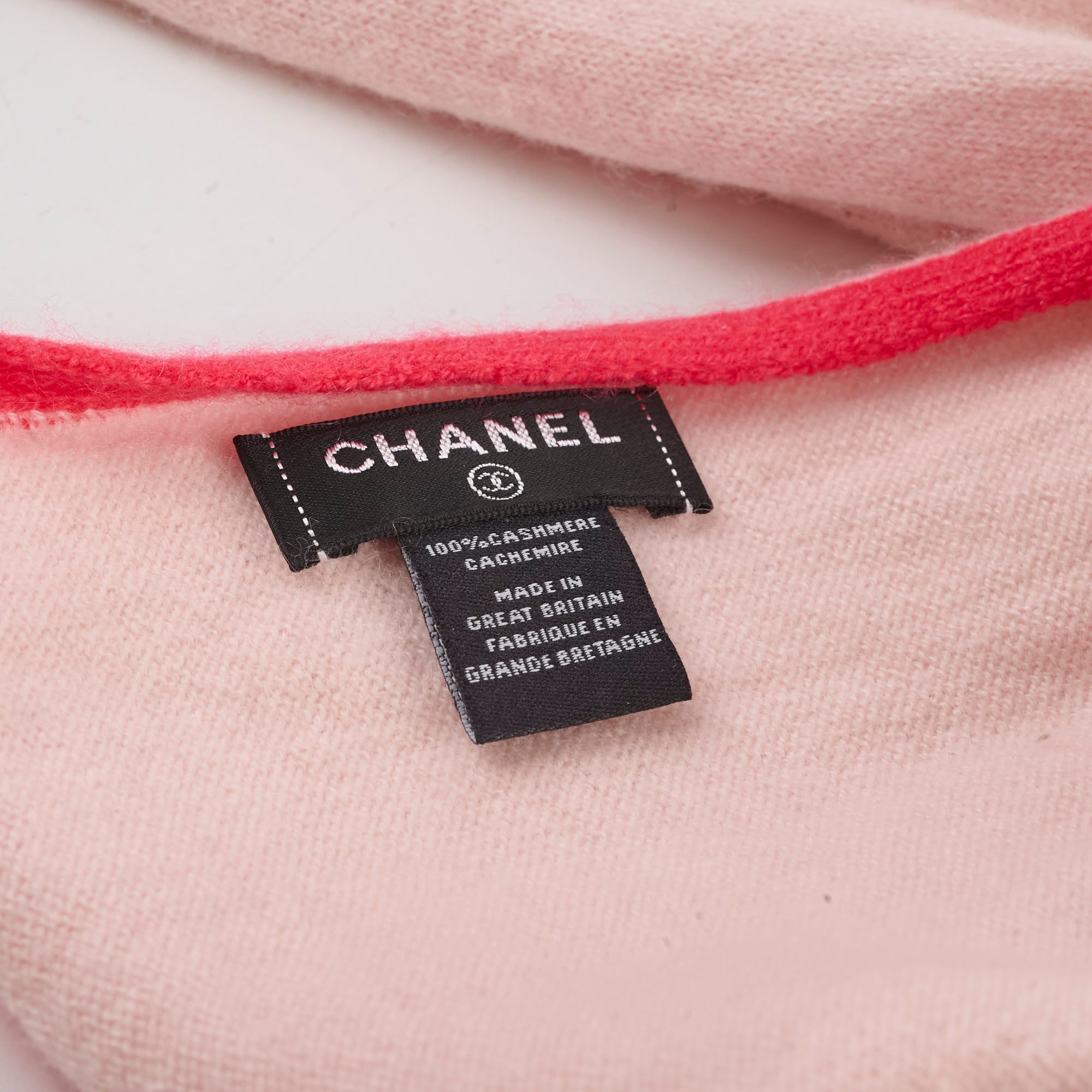 Chanel Cashmere Scarf for Women - Soft Pink Luxury Winter Wrap - Perfect for Cold Weather, Gift Giving & Fashion Accessories