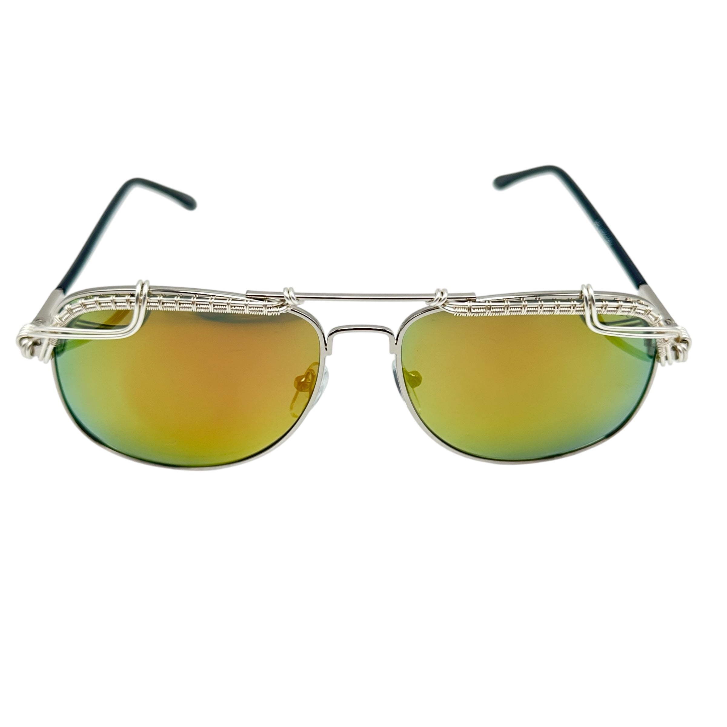 Stylish Aviator Sunglasses for Men & Women - Silver & Black Polarized Lenses - UV Protection - Perfect for Driving, Travel & Outdoor Activities