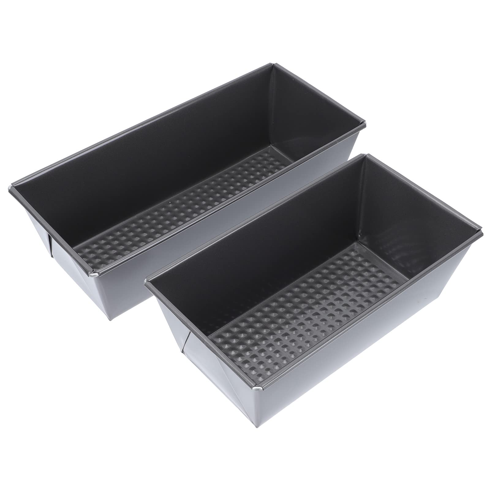 2-Piece Carbon Steel Non-Stick Bread Loaf Pan Set - Reusable Toast & Cake Baking Mold for Homemade Bread, Pastries & Desserts | Perfect for Kitchens, Bakeries & Coffee Shops