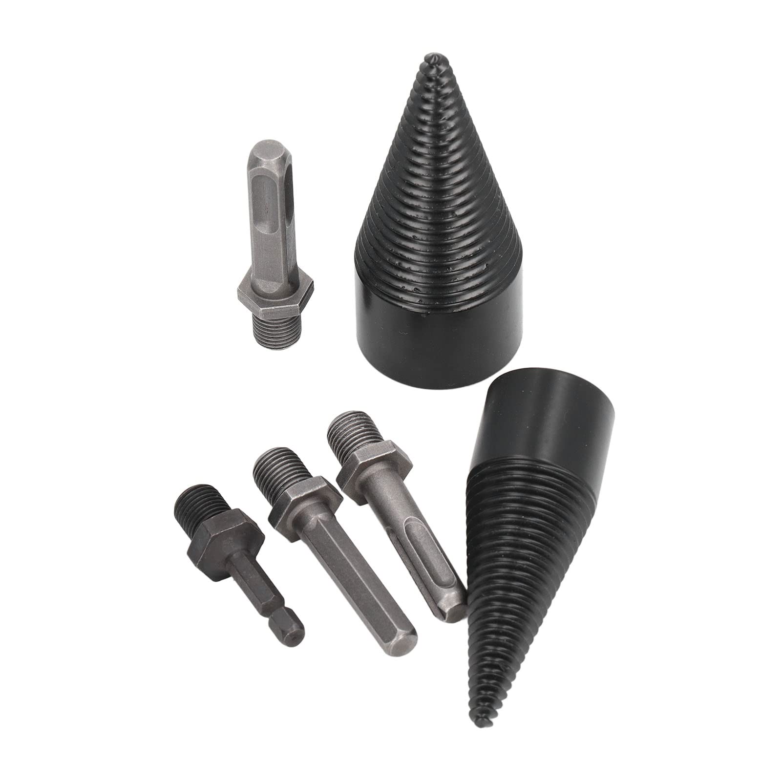 Heavy Duty YWBL-WH Wood Cone Drill Bits Splitter Kit - 32mm & 42mm Sizes for Woodworking, DIY Projects, and Log Splitting | Perfect for Firewood Processing, Furniture Making, and Carpentry Work