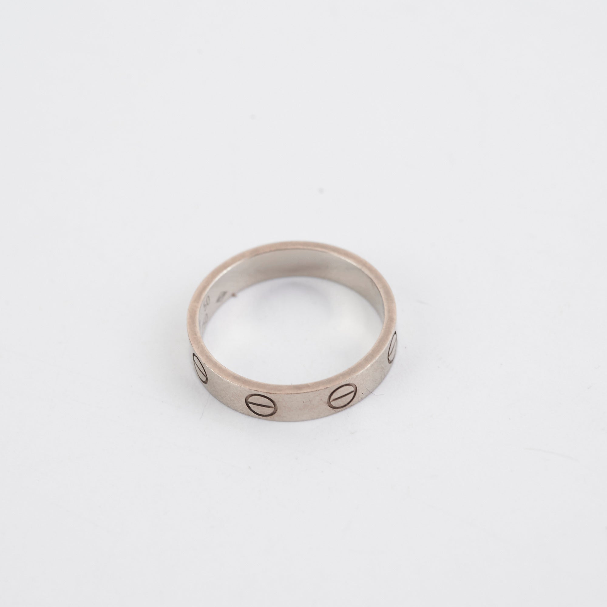 Cartier Love Wedding Band Ring - 18K White Gold Size 50 for Women & Men - Perfect for Engagement, Anniversary & Special Occasion Gifts