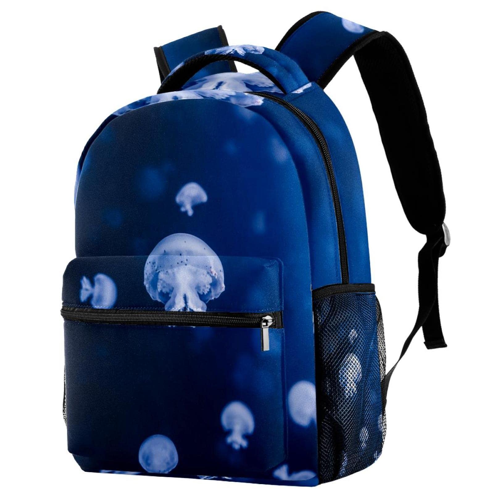 Jellyfish Sea School Backpack for Teens - Stylish High School Bookbag & Laptop Bag - Lightweight Travel Daypack for College, Work & Outdoor Adventures