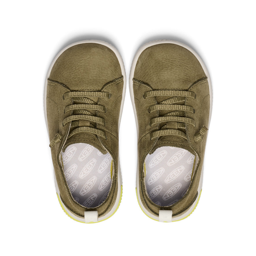 KNX Leather Sneakers for Toddlers & Little Kids - Martini Olive/Evening Primrose | Comfortable & Durable Shoes for Playtime, Preschool & Everyday Wear