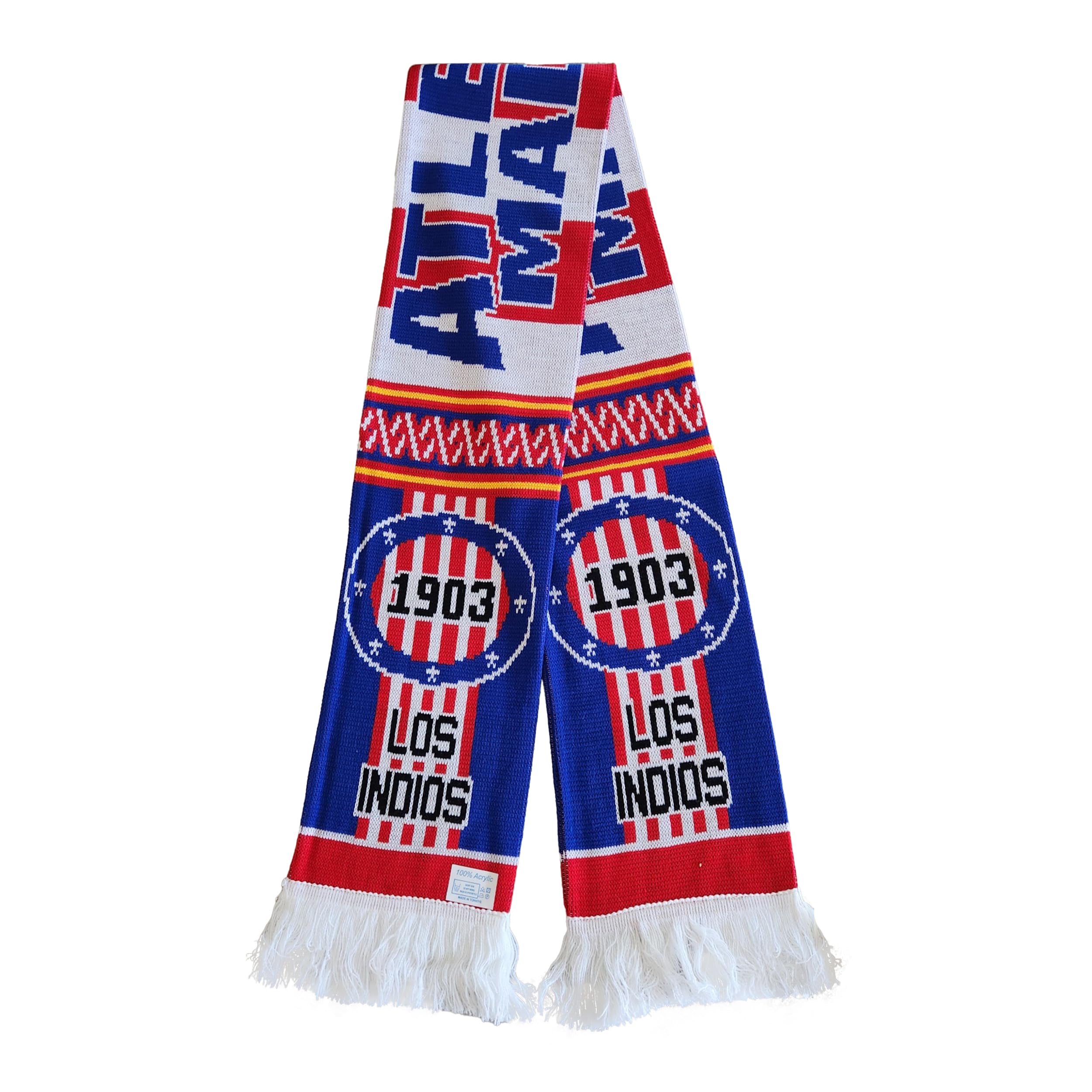 Atletico Madrid Soccer Scarf - Premium Acrylic Knit Fan Scarf for Men & Women - Perfect for Football Games, Cold Weather & Team Support