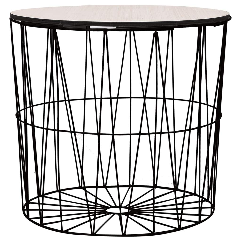 FAMIROSA Modern Coffee Table Set of 4 - Black Wooden Living Room Furniture for Home Decor | Perfect for Living Room, Lounge, Office & Small Spaces