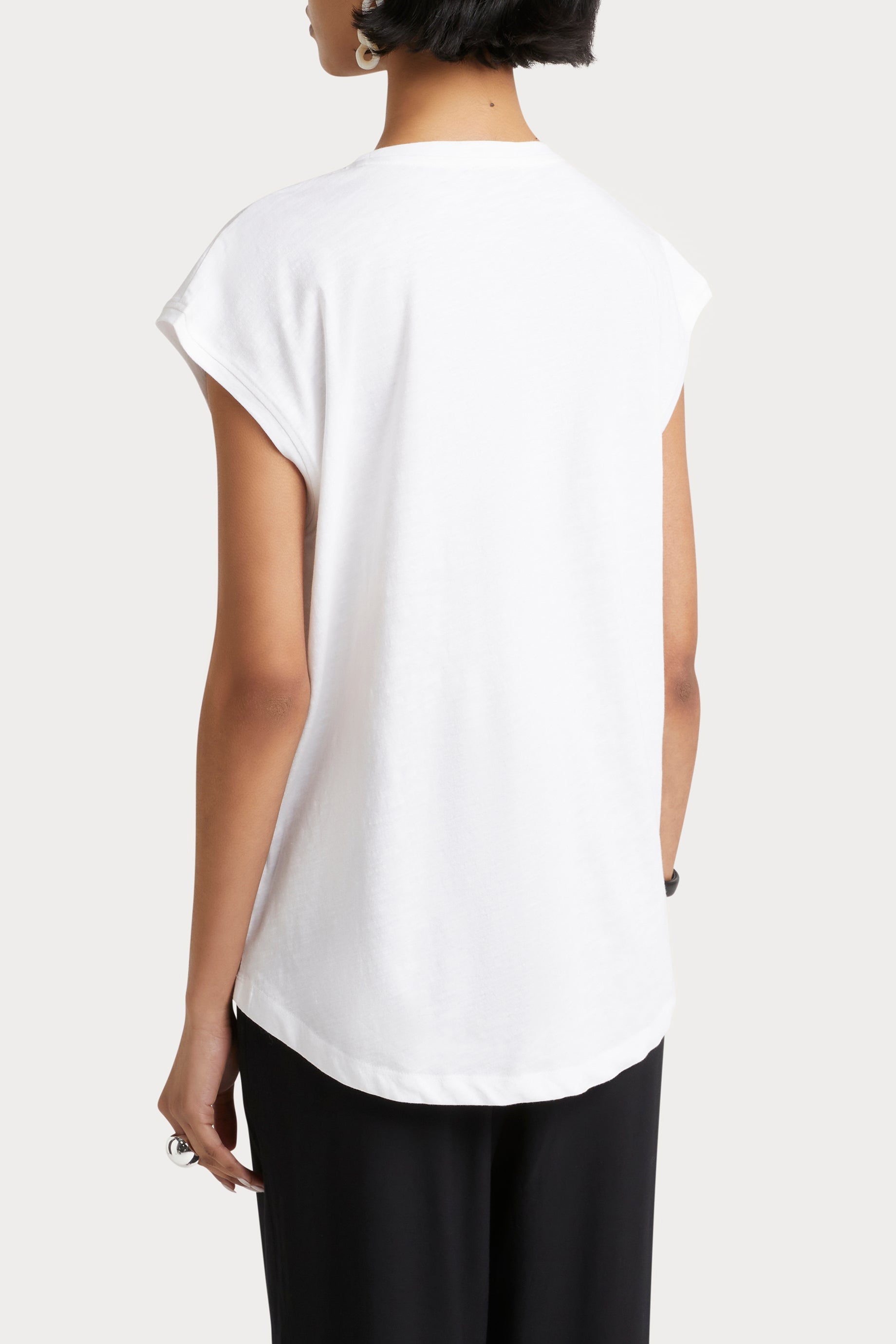 Premium Husk Muscle Tee for Men - Soft Cotton White Workout Shirt - Gym, Running & Casual Wear