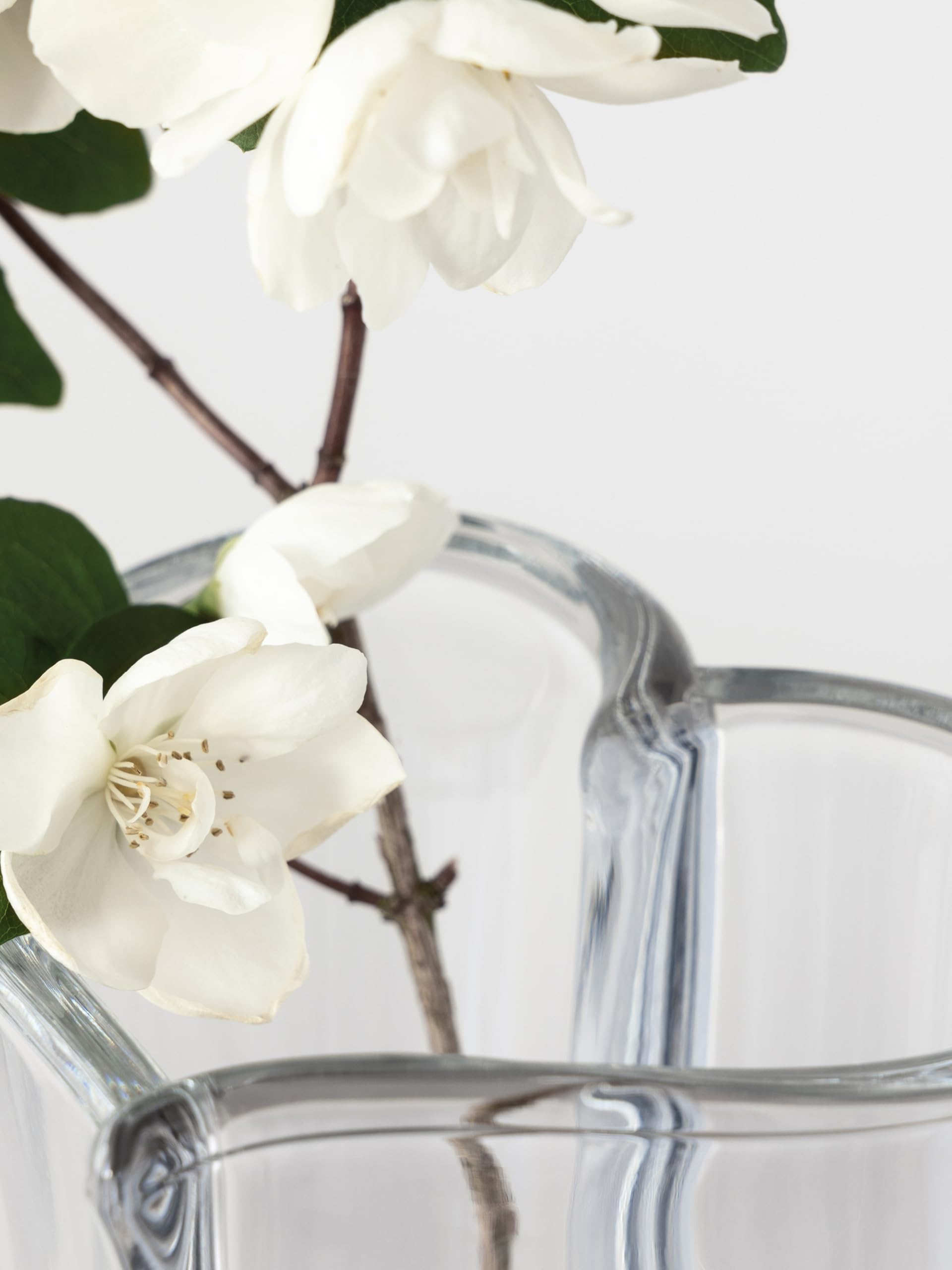 Orrefors Personalized 10-Inch Heart Vase - Custom Engraved Romantic Crystal Flower Vase for Anniversary, Wedding & Valentine's Day - Elegant Home Decor & Unique Gift for Her, Wife, Girlfriend - Perfect for Dining Table, Bedroom & Romantic Surprises