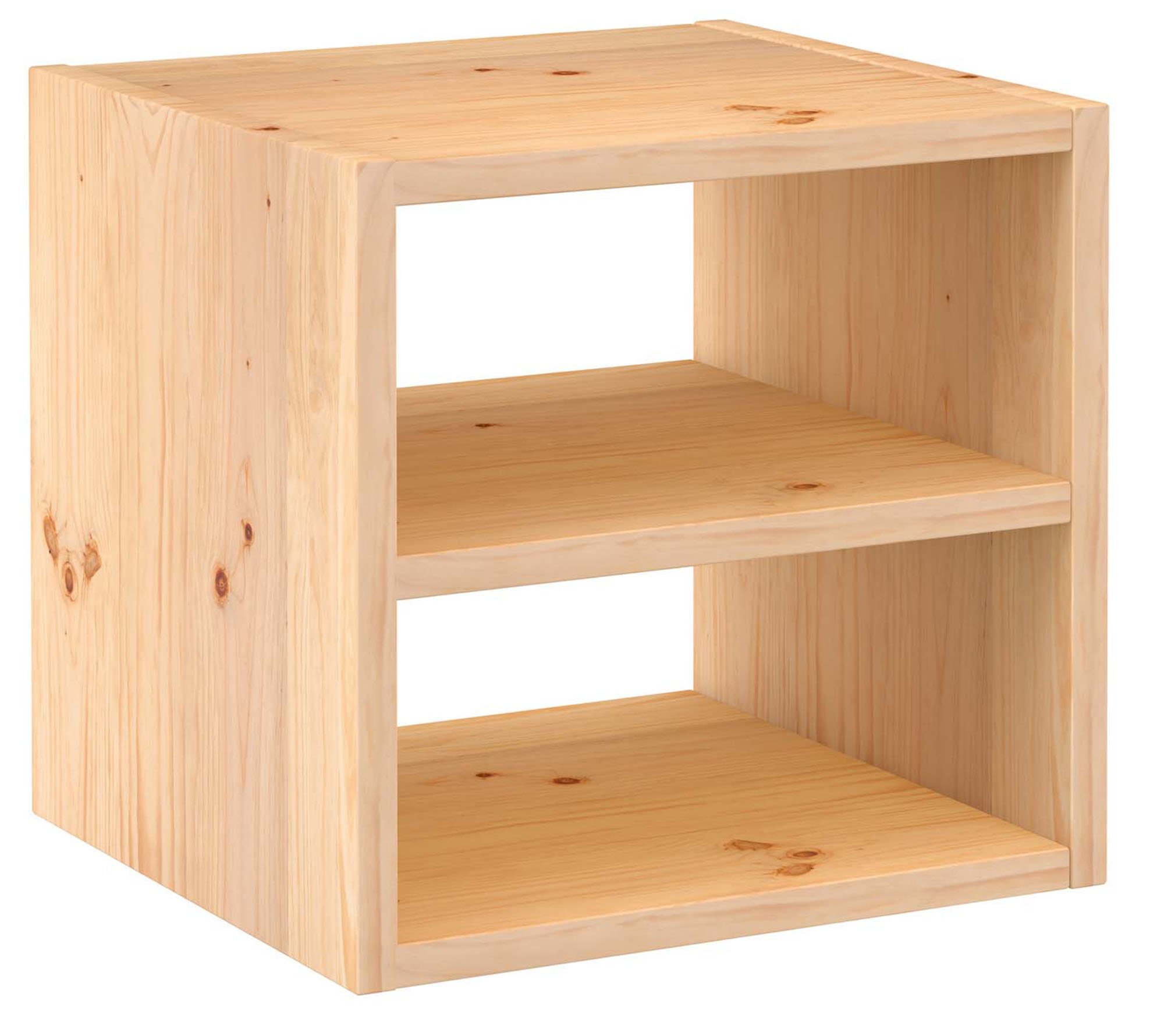 DINAMIC 1-Cube Bookcase with Adjustable Shelves - Perfect for Home Office, Living Room & Bedroom Storage
