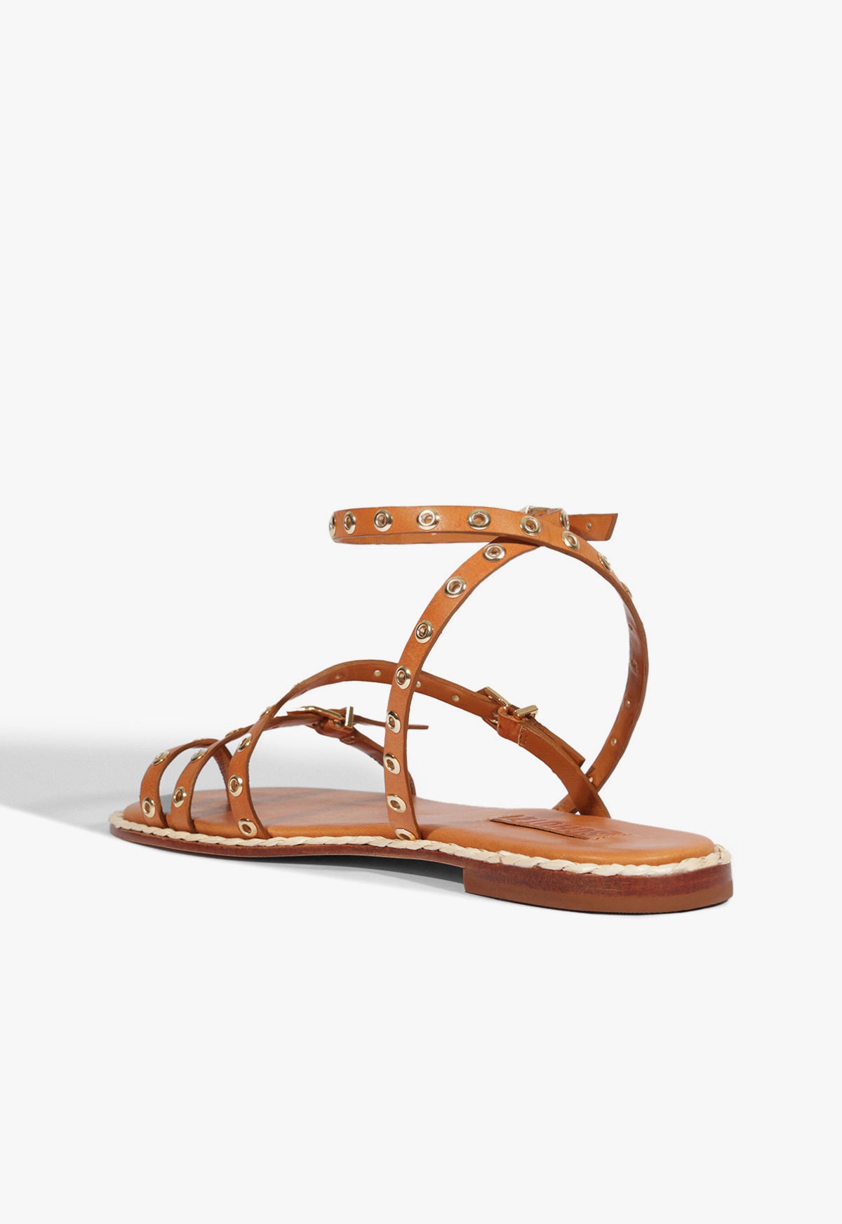 Annette Brown Leather Sandals for Women - Comfortable Strappy Summer Sandals with Cushioned Footbed | Perfect for Beach, Vacation & Casual Outings