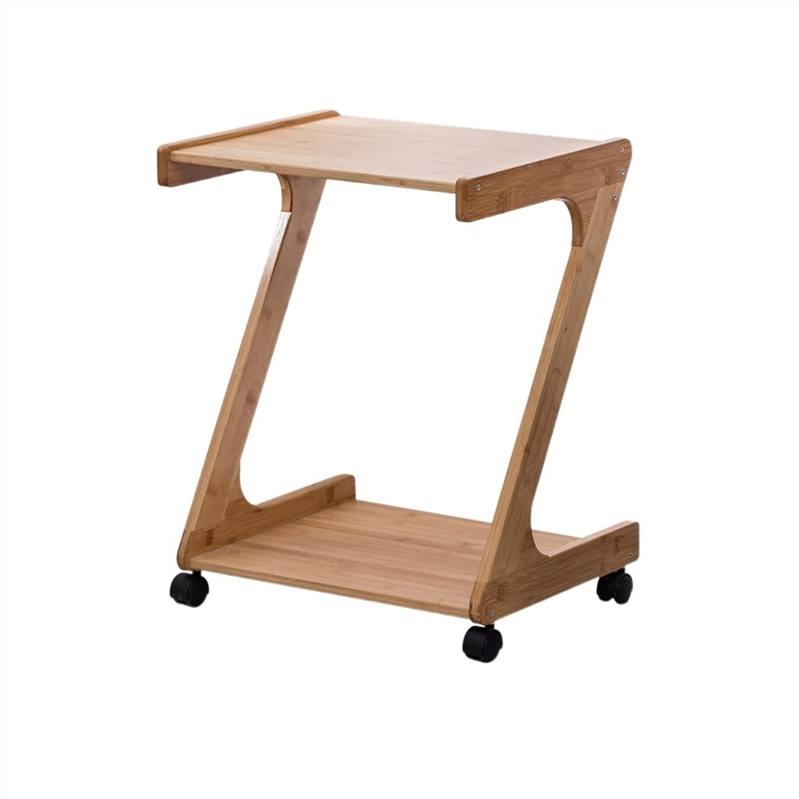 Modern 2-Tier Wooden Side Table with Removable Tray - End Table, Coffee Table for Living Room, Bedroom - Perfect for Home Storage, Tea Time & Coffee Breaks