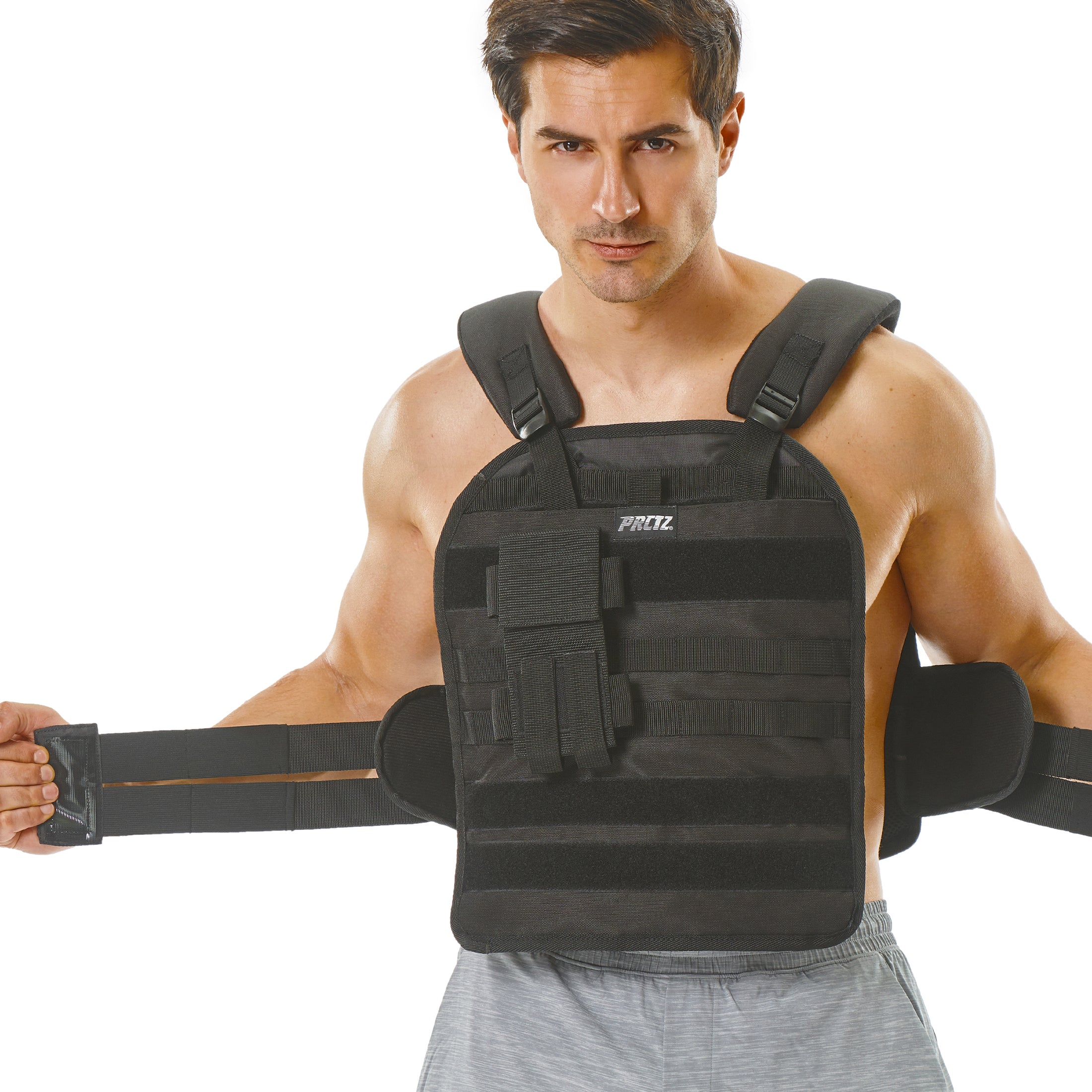 PRCTZ Adjustable Weighted Vest for Men & Women - 4-60 lbs Adjustable Weight - Strength Training, Running, Hiking & Fitness Workouts - Perfect for Home Gym, CrossFit & Outdoor Activities