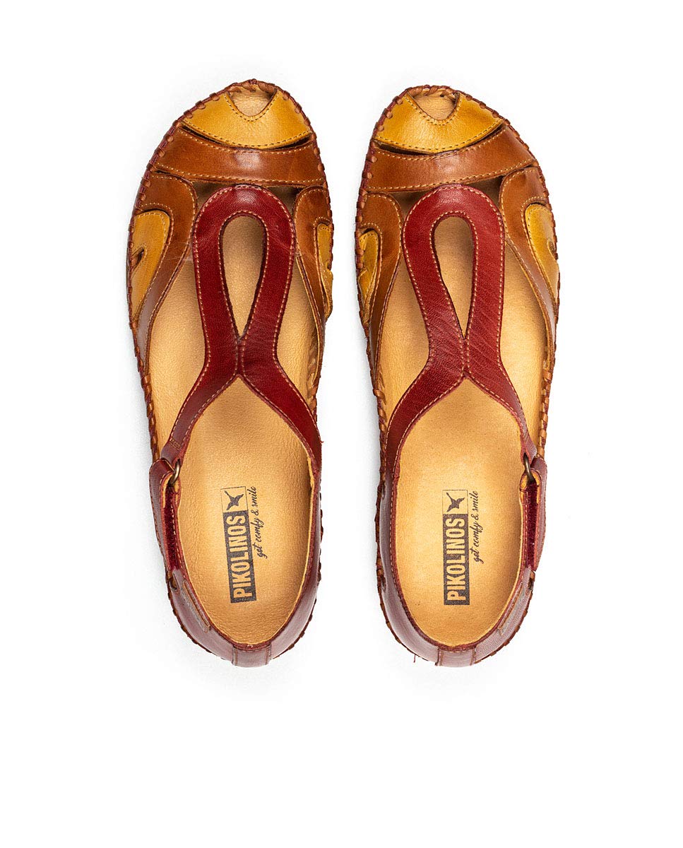 PIKOLINOS Women's Comfortable Closed Toe Sandals - Breathable Summer Walking Shoes for Travel, Beach & Casual Outfits