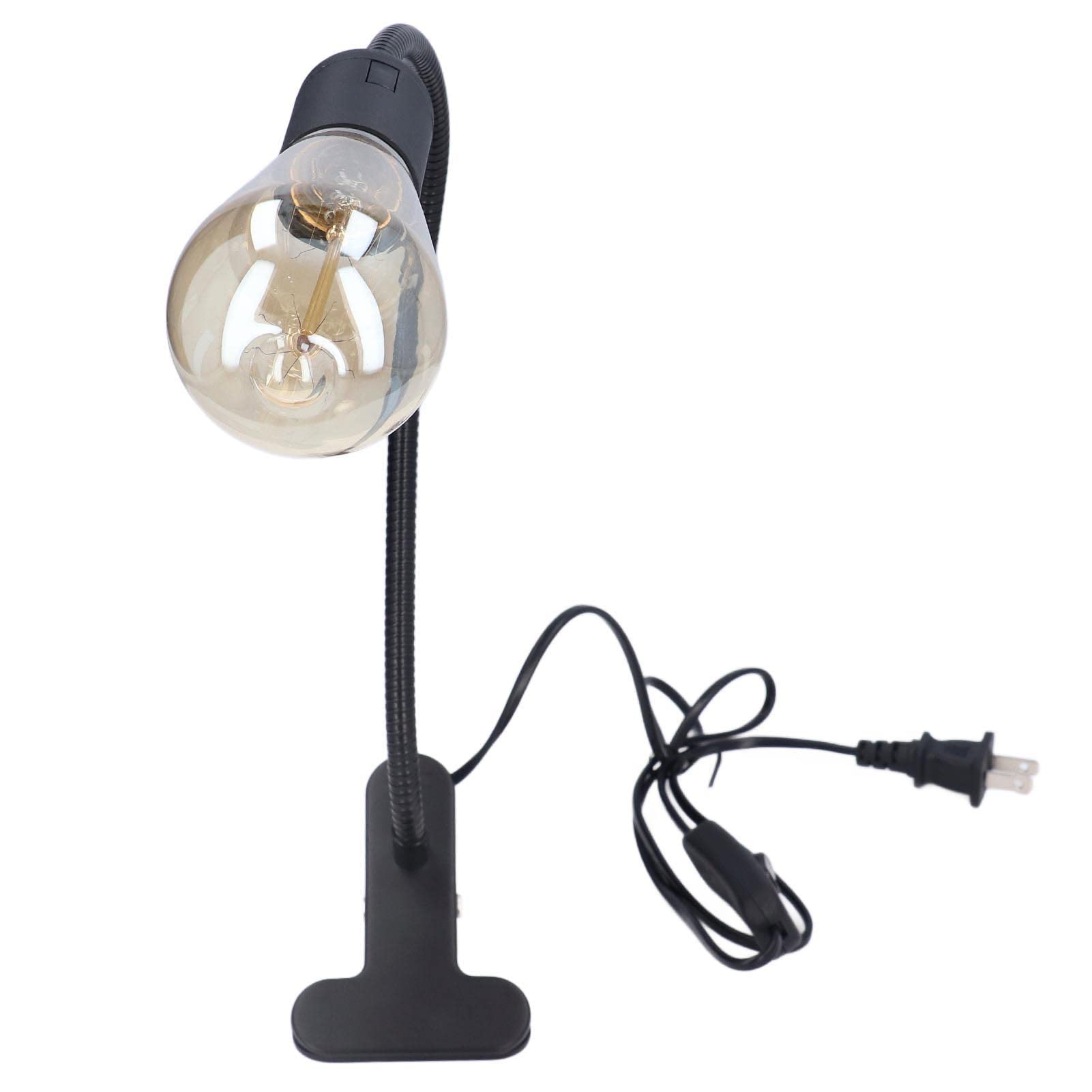 E26 E27 Clip-On Desk Lamp Holder - 360° Adjustable Book Light for Night Reading, Bedroom & Dormitory - Perfect for Study, Work and Relaxation