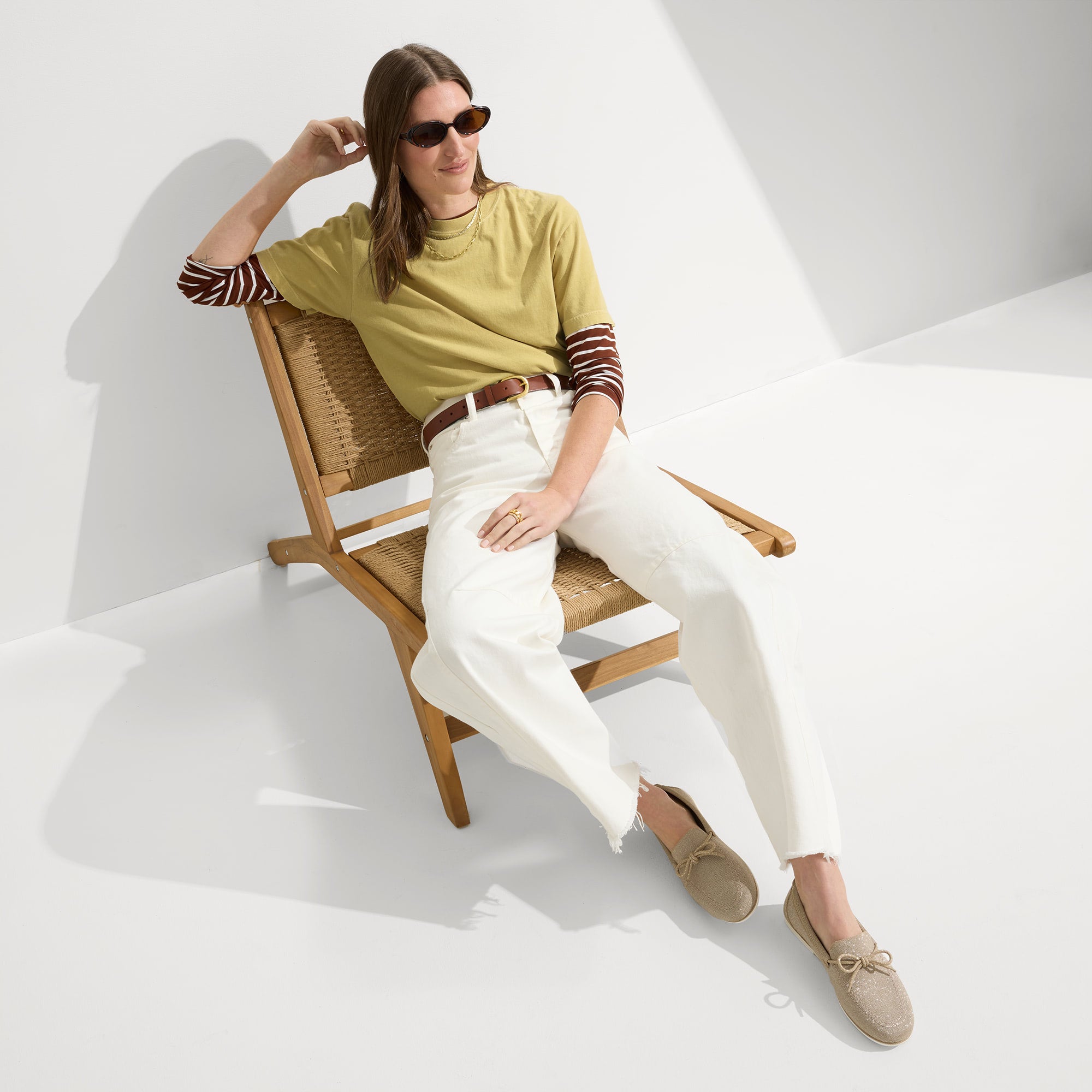 Comfortable & Stylish Boat Shoes with Shimmery Sand Finish - Perfect for Casual Outings, Beach Walks, and Summer Fashion