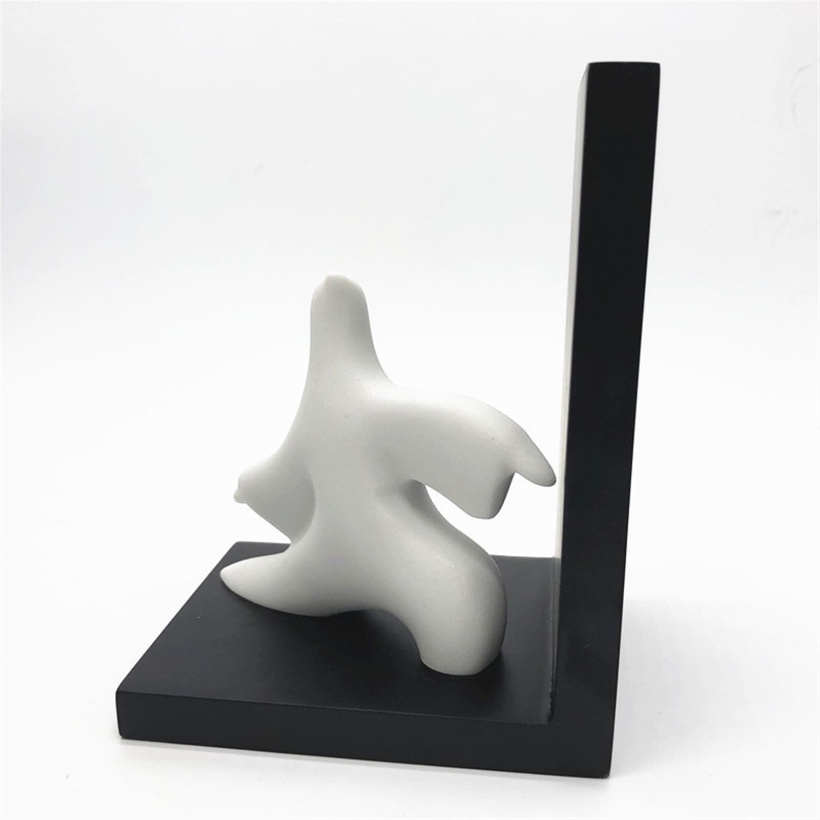 Decorative Resin Bookends - Chinese Zen Taiji Man Design for Shelves | Heavy Duty Book Ends for Library, Office, Home & School | Perfect for Organizing Books, Displaying Collectibles, and Adding Feng Shui to Your Space