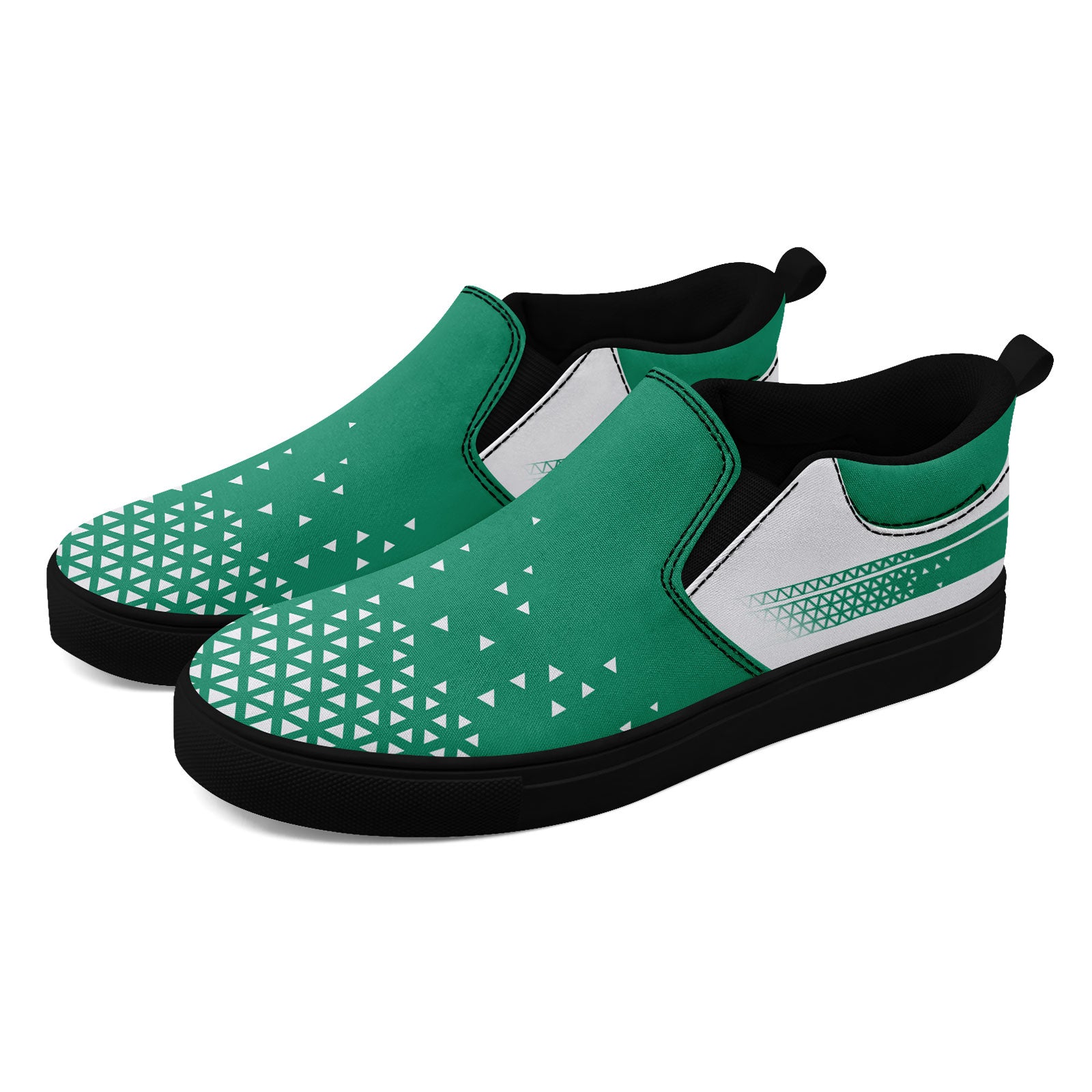 Custom Personalized Slip-On Canvas Sneakers for Men & Women - Lightweight Comfortable Walking Shoes - Perfect for Casual Wear, Travel & Everyday Use (FN071 E023042)