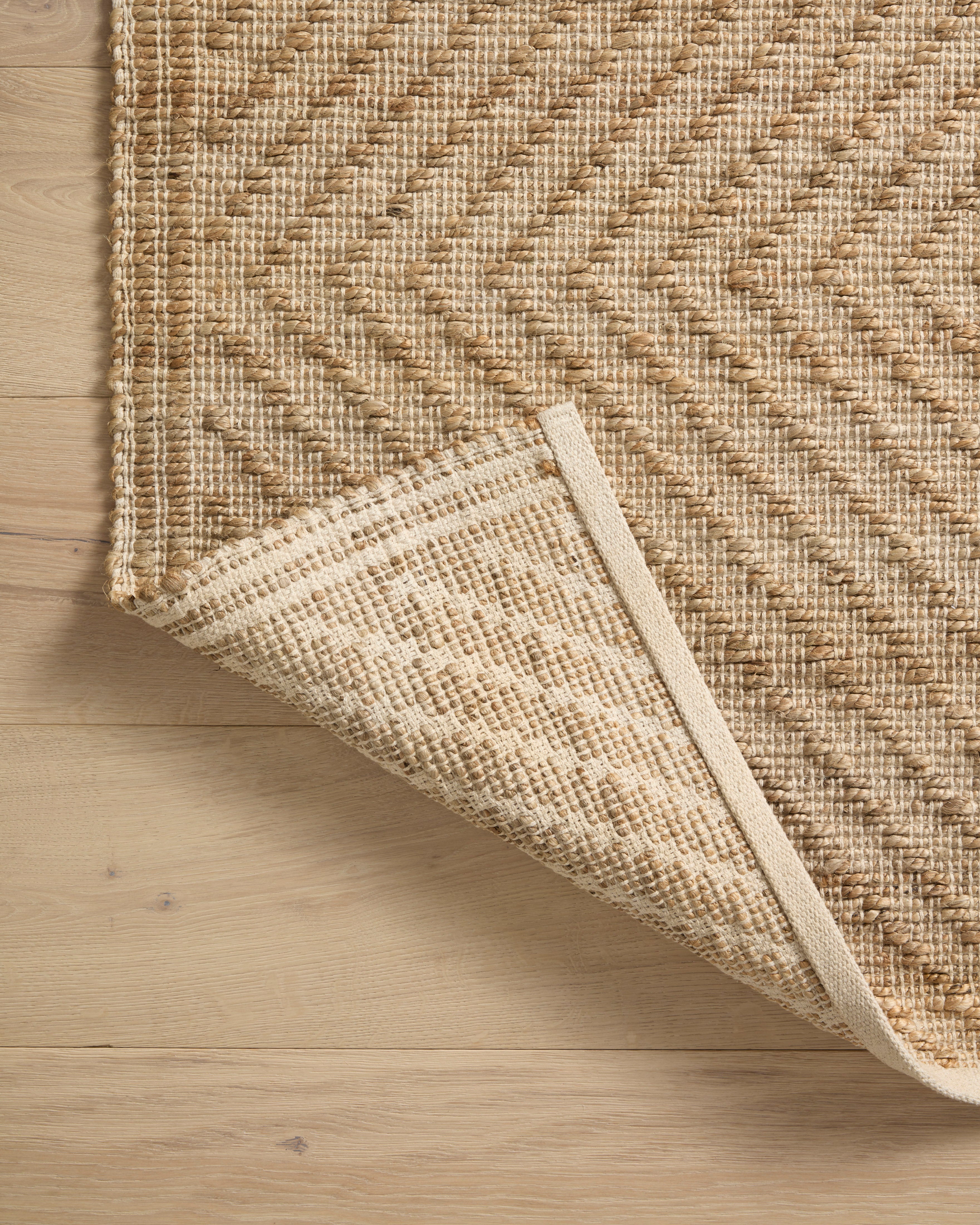 Colton Natural Ivory Area Rug - Soft & Durable Handmade Wool Rug for Living Room, Bedroom, or Office Decor