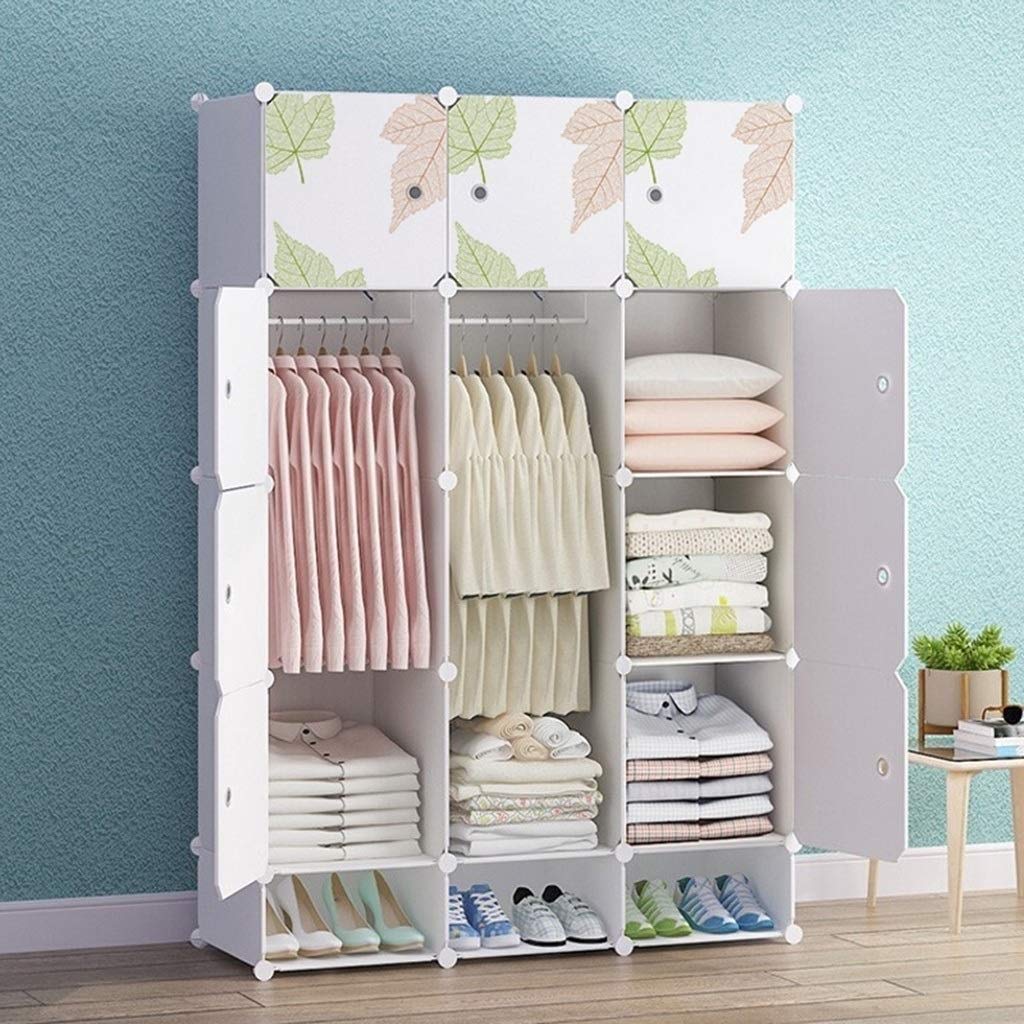 Modular Closet Organizer - Plastic Portable Cube Storage Shelf for Kids & Teens - Perfect for Bedroom, Dorm Room, and Playroom Organization