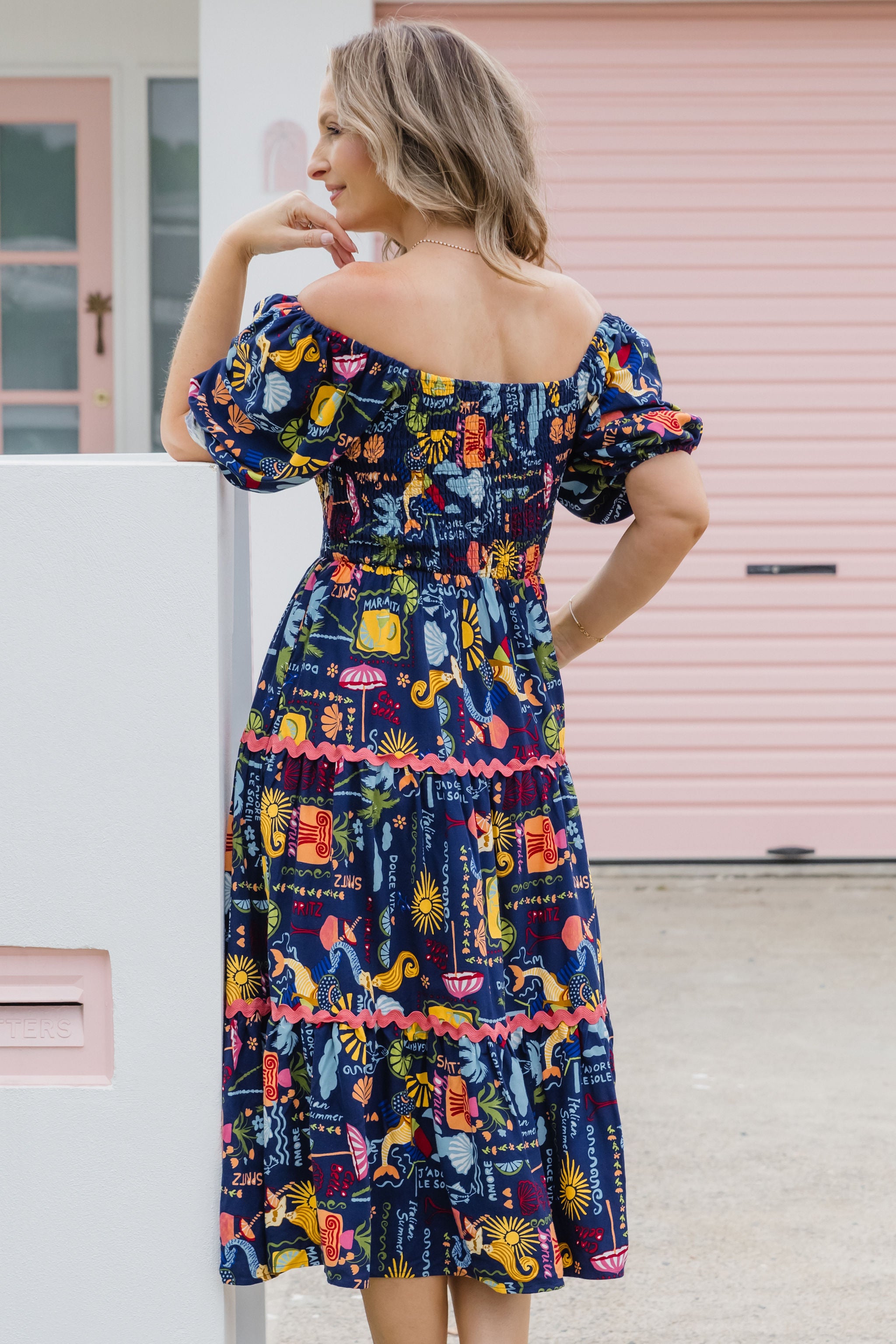 Peri Midi Dress - Flowy Euro Summer Dress for Women | Perfect for Beach Vacations, Date Nights & Summer Parties