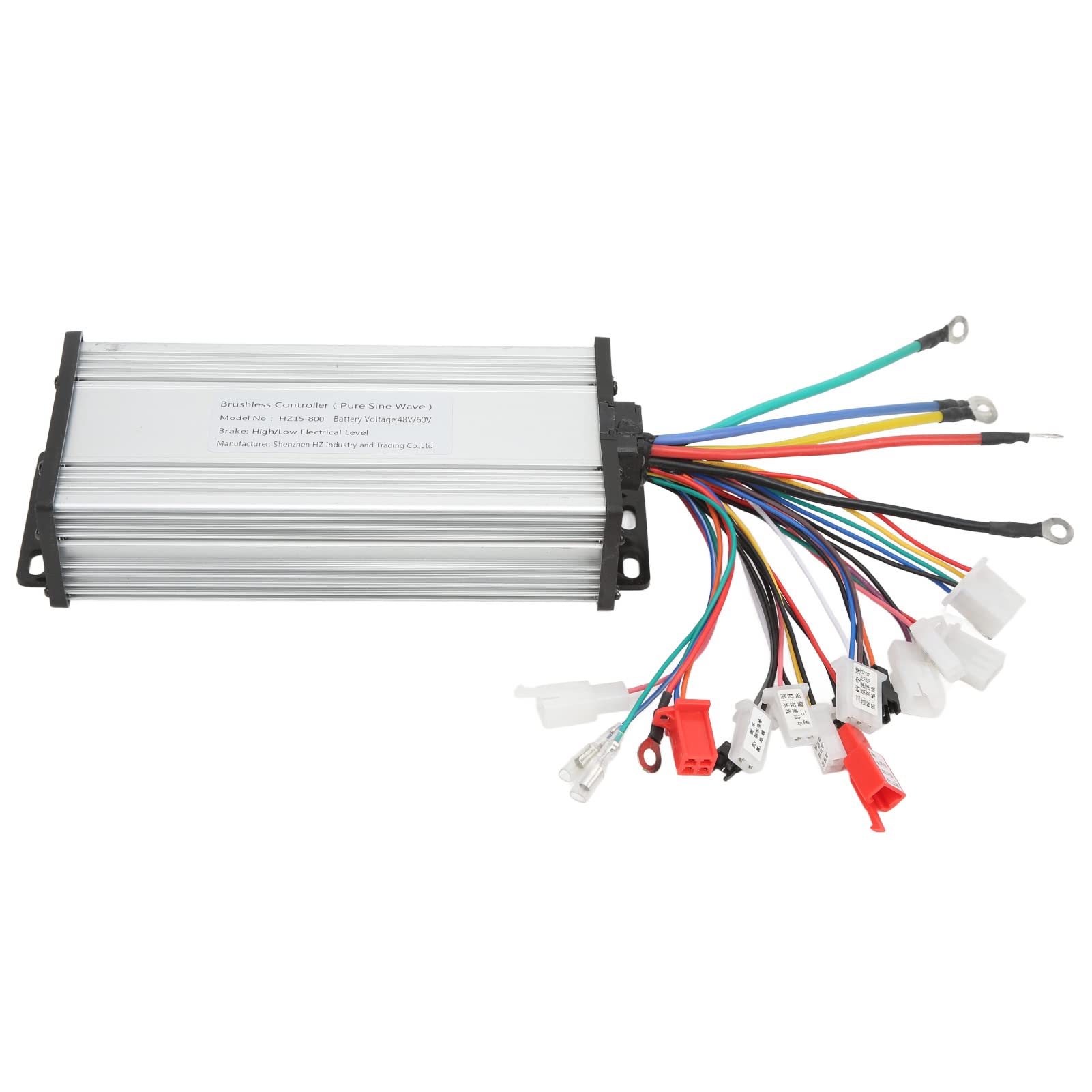 800W 8V-60V Brushless Motor Controller for Electric Bicycles - High Performance Sine Wave E-Bike Motor Controller for Smooth Riding & Commuting