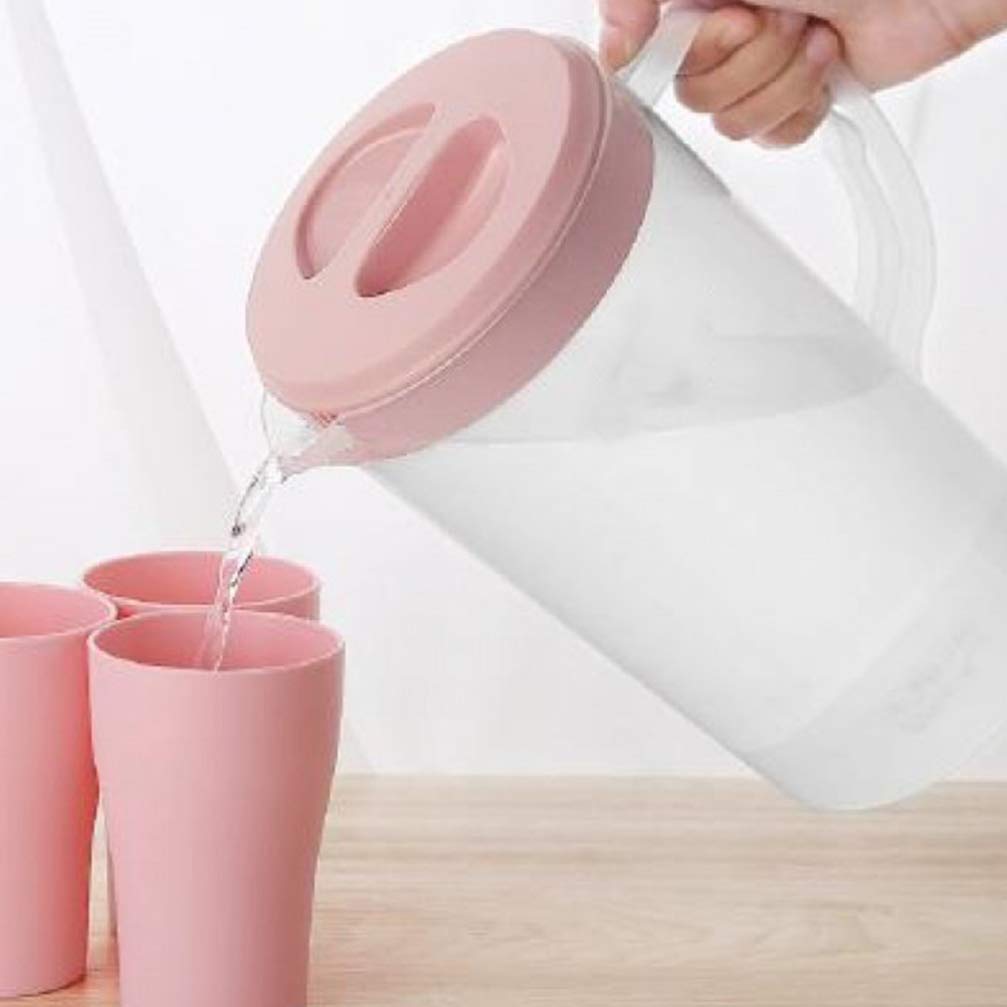 Stainless Steel Beverage Pitcher with Lid - 2 Quart Juice & Water Kettle for Iced Tea, Lemonade, and Cocktails - Perfect for Home, Office, and Outdoor Use