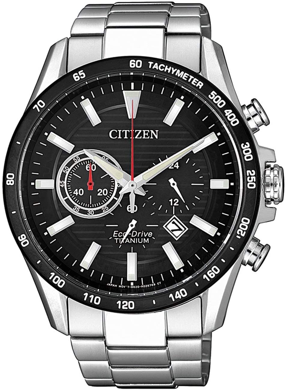 Citizen Men's Eco-Drive Chronograph Titanium Watch - Water Resistant, Solar Powered for Business, Sports & Outdoor Activities