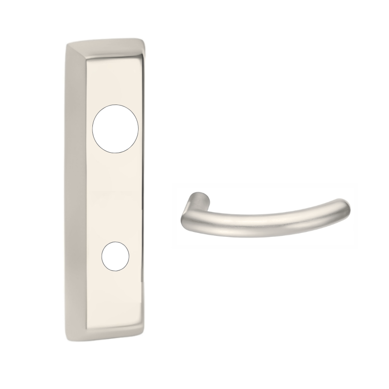 Corbin Russwin 109959ET LC Exit Device Trim with Storeroom Function - Salvador 109 Lever Escutcheon for ED5000 Series (Cylinder Not Included) - Ideal for Commercial Buildings, Schools, and Office Security Doors