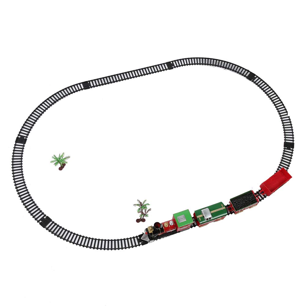 LZKW DIY Electric Train Set - Christmas Themed Toy Railway Track for Kids - Perfect Holiday Gift for Boys & Girls - Fun Christmas Decor & Playtime Activity