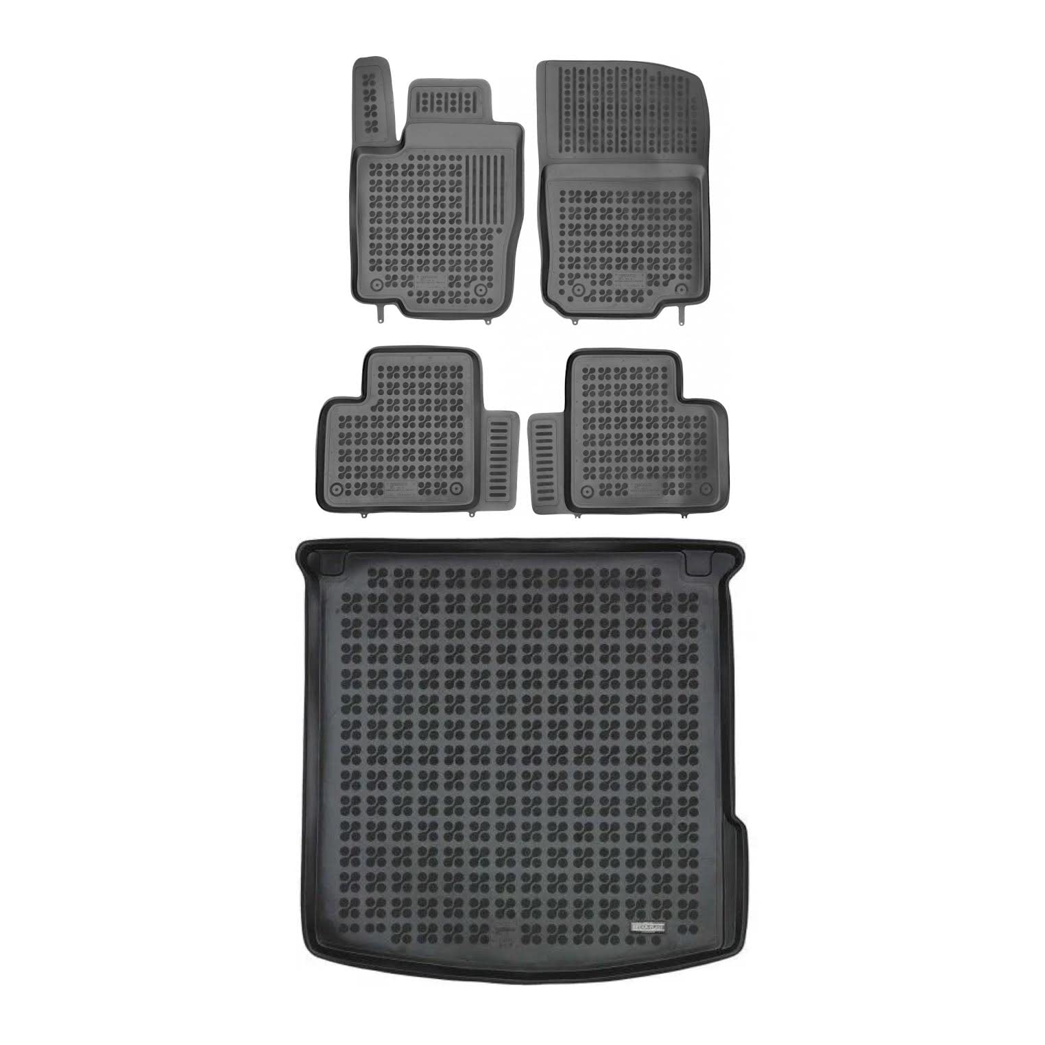 Custom Fit All-Weather Car Floor Mats for 2015-2019 Mercedes Benz GLE (W166) - Front & Rear Seat Liners + Cargo Mat - Black - Perfect for Daily Commute, Road Trips & Winter Protection