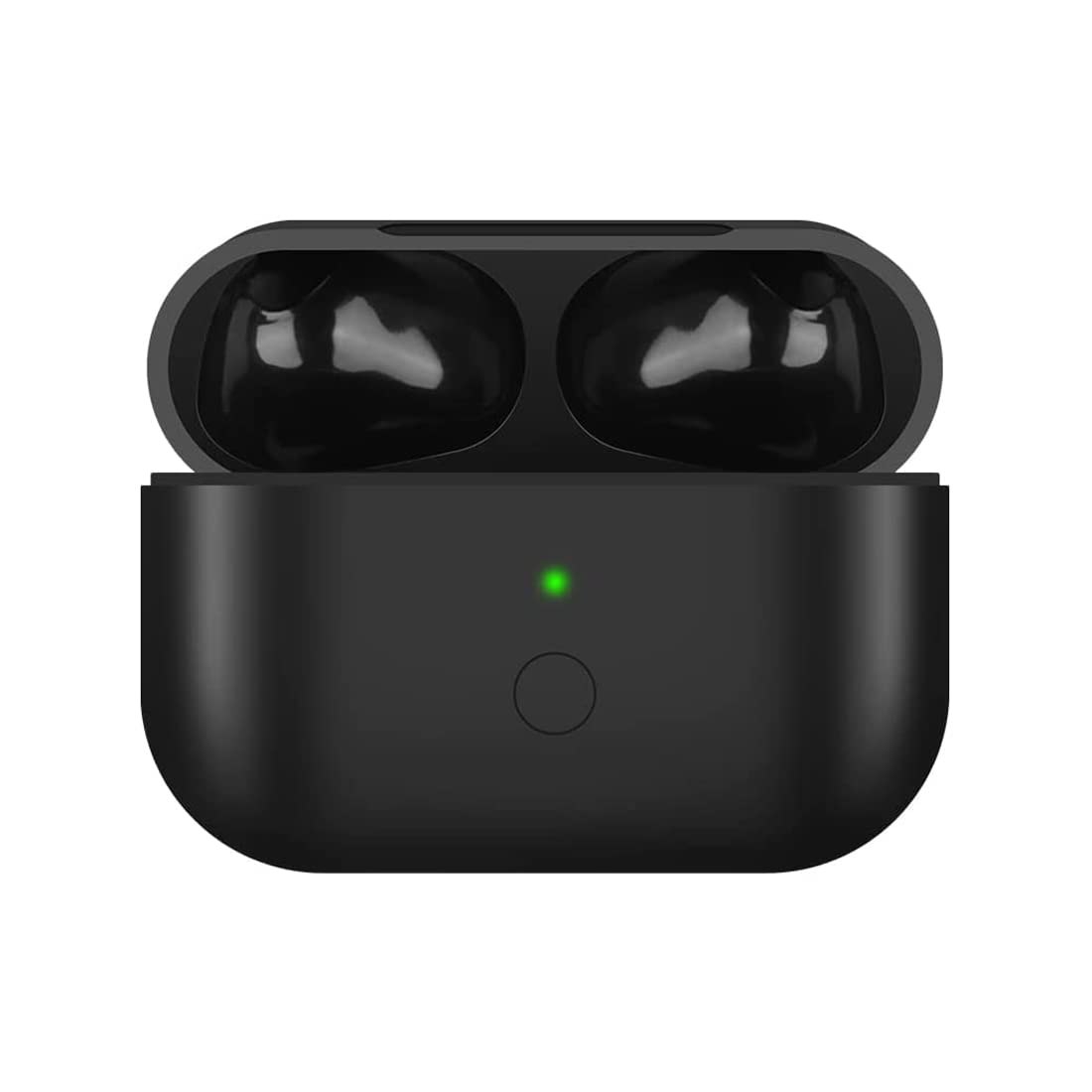 Wireless Charging Case Replacement for AirPods Pro with Bluetooth Pairing Sync - Compatible Charger Case for Wireless Earbuds - Perfect for Travel, Workout & Daily Use (Black)