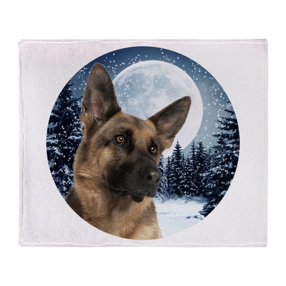 German Shepherd Fleece Throw Blanket - 60x50 Inch Soft Cozy Blanket for Dogs & Pets - Perfect for Couch, Bed, Sofa & Outdoor Use