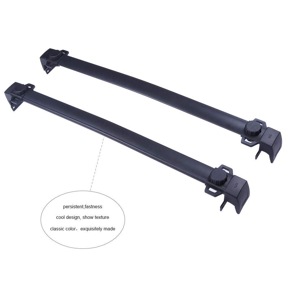 Universal Aluminum Roof Rack Cross Bars - Heavy Duty Car Top Luggage Carrier for Jeep Compass 2017-2020 | Perfect for Camping, Road Trips & Outdoor Adventures